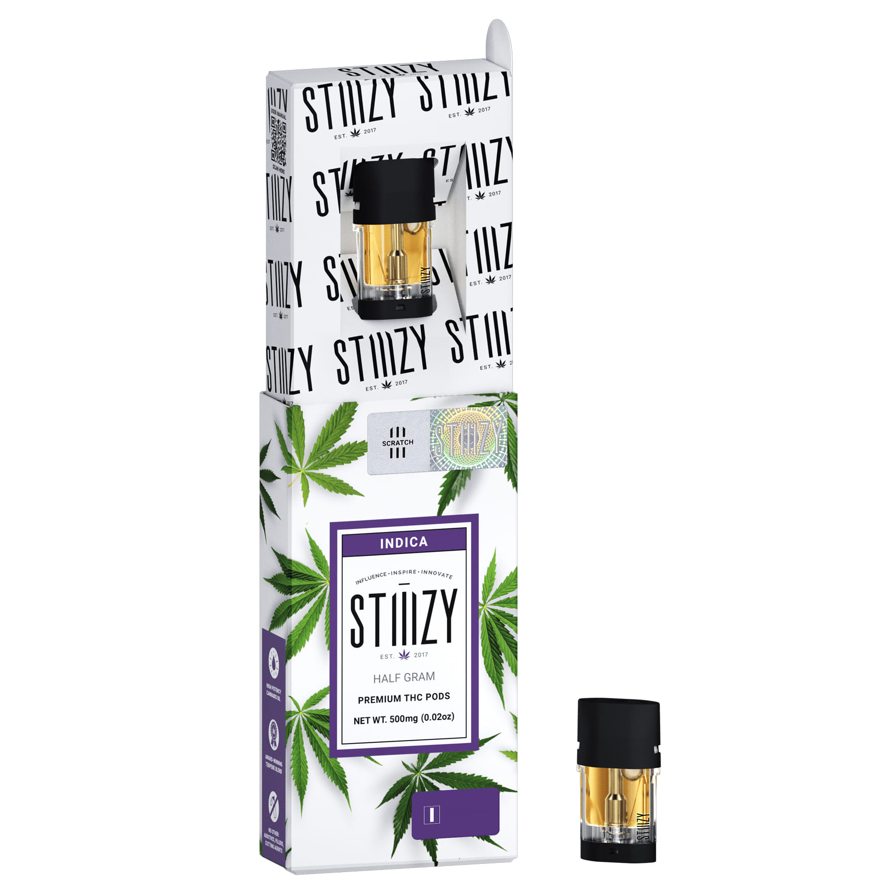 Hardcore (I) .5g - Regular Pod *B2G1 EVERYDAY* *SPECIAL PRICING* - Stiiizy - Hardcore (I) - $12 - Cartridges