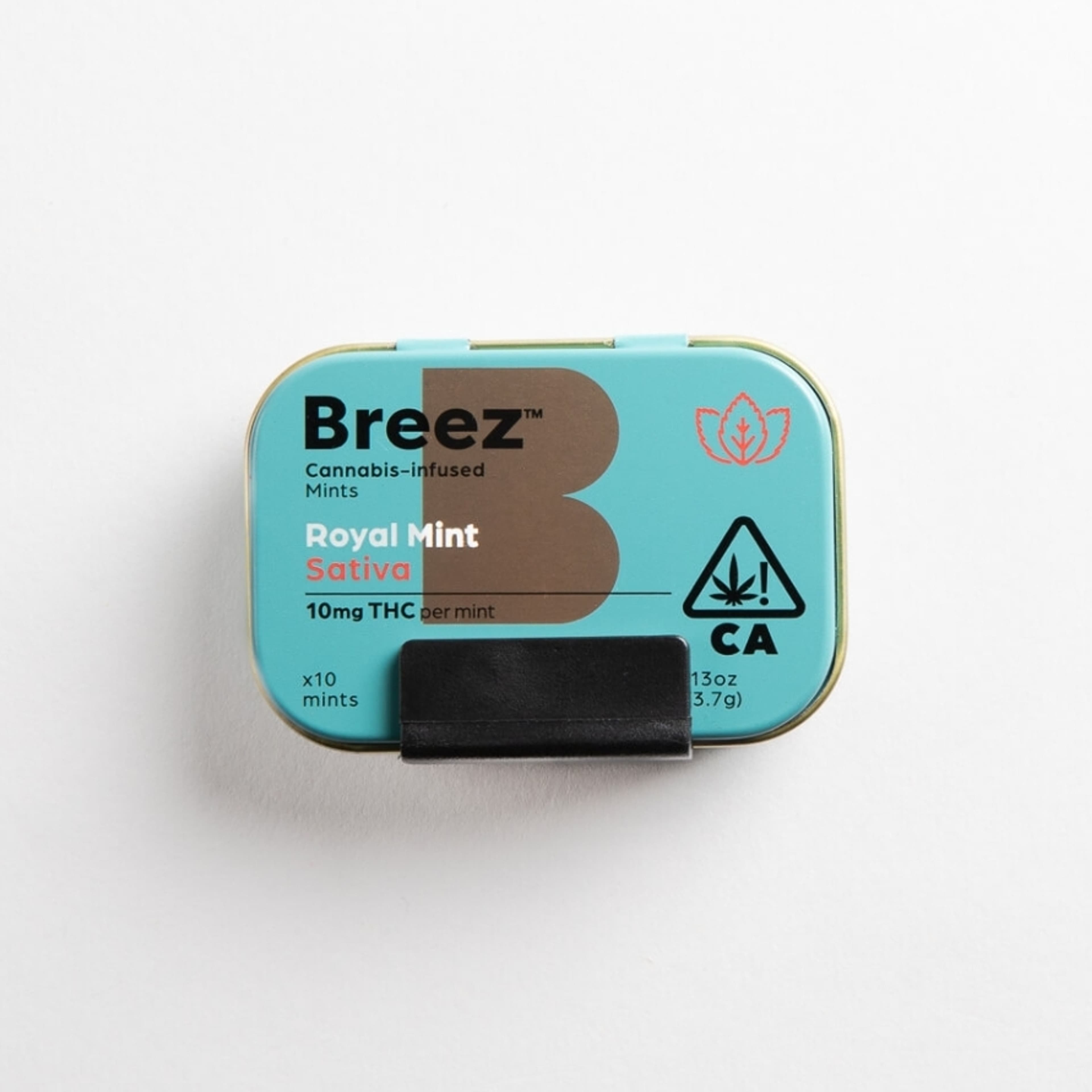 Royal Mint Sativa THC Mints (100 MG) - Breez - Original Mint Tins (100 MG THC) - $24.99 - Edibles