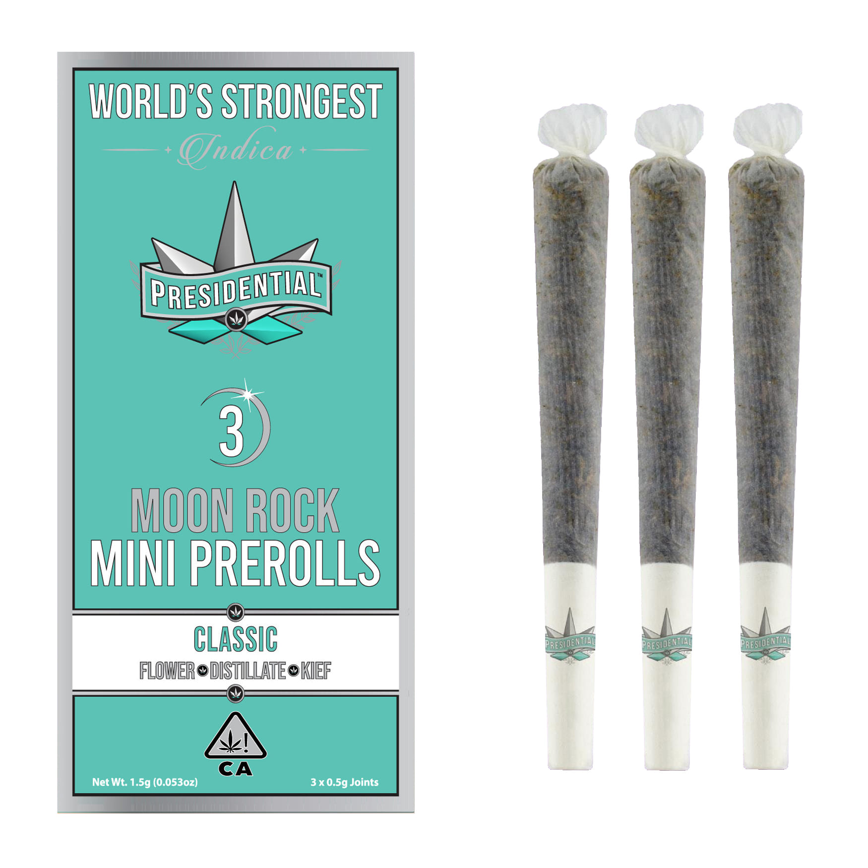 Classic (I/H) Pee-Wee Moon Rock Mini Prerolls - Presidential - Classic Mini Prerolls - $20 - Prerolls