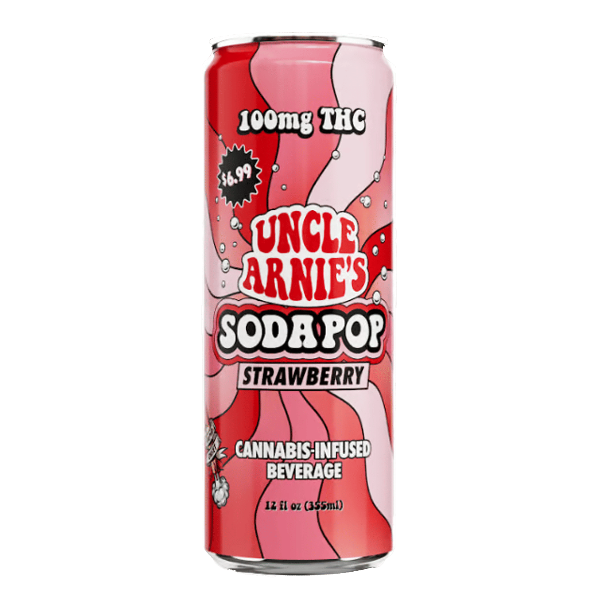 Strawberry Soda Pop - Beverage - Uncle Arnies - 12oz (100mg) - $11.99 - Edibles
