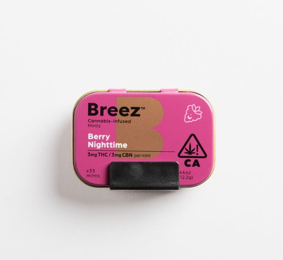 Berry Nighttime THC/CBN Mints - Breez -  - $29.99 - Edibles