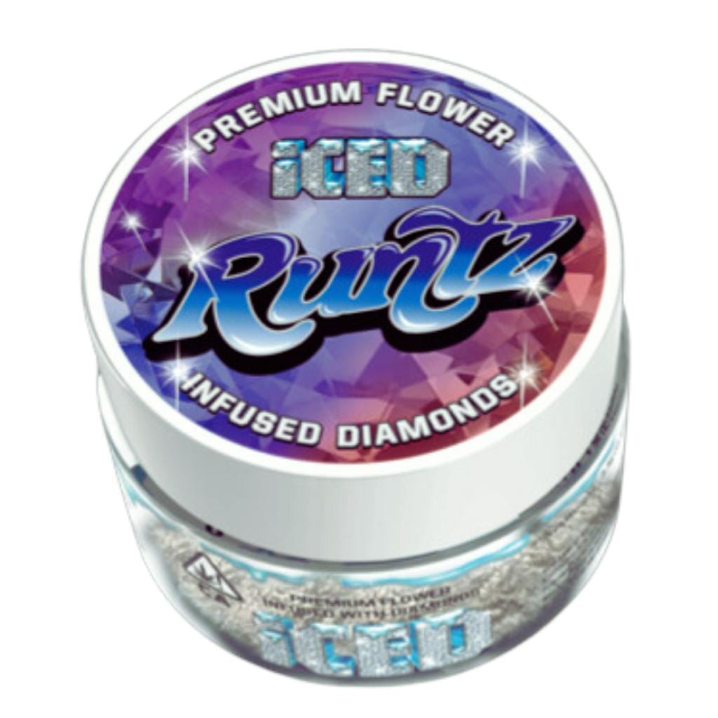 Iced - Jarred Infused Flower  THCa/ Diamonds- 3.5g - Runtz -  - $50.99 - Flowers