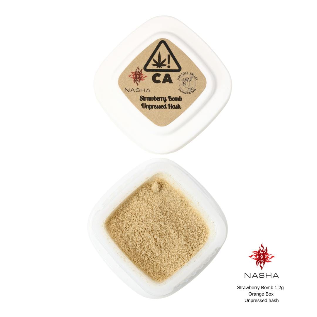 Strawberry Bomb 1.2g Orange Unpressed Hash (Mattole Valley Sungrown) - Nasha -  - $17.99 - Concentrate