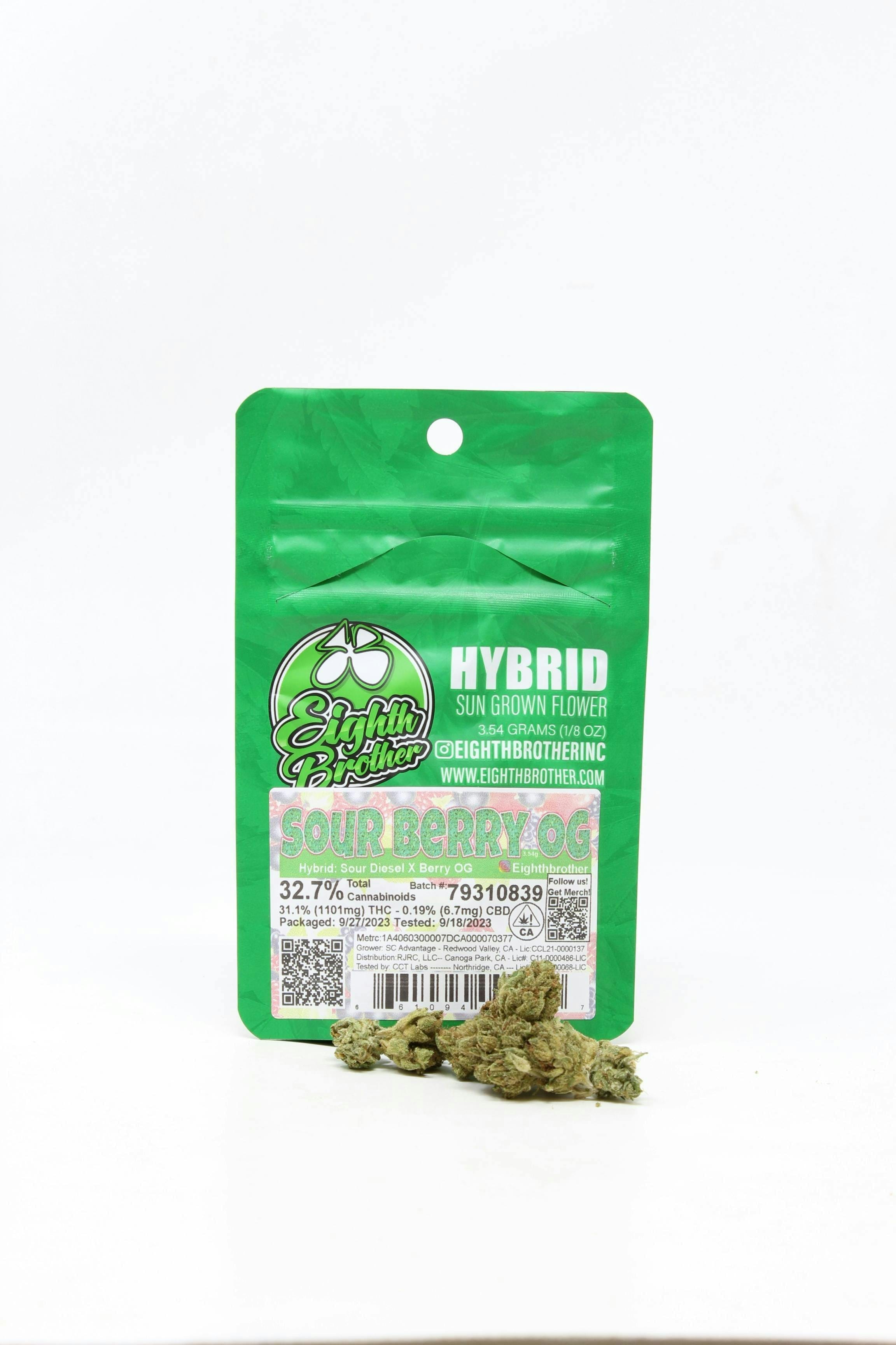 SOUR BERRY OG 3.5G - EIGHTH BROTHER -  - $7 - Flower