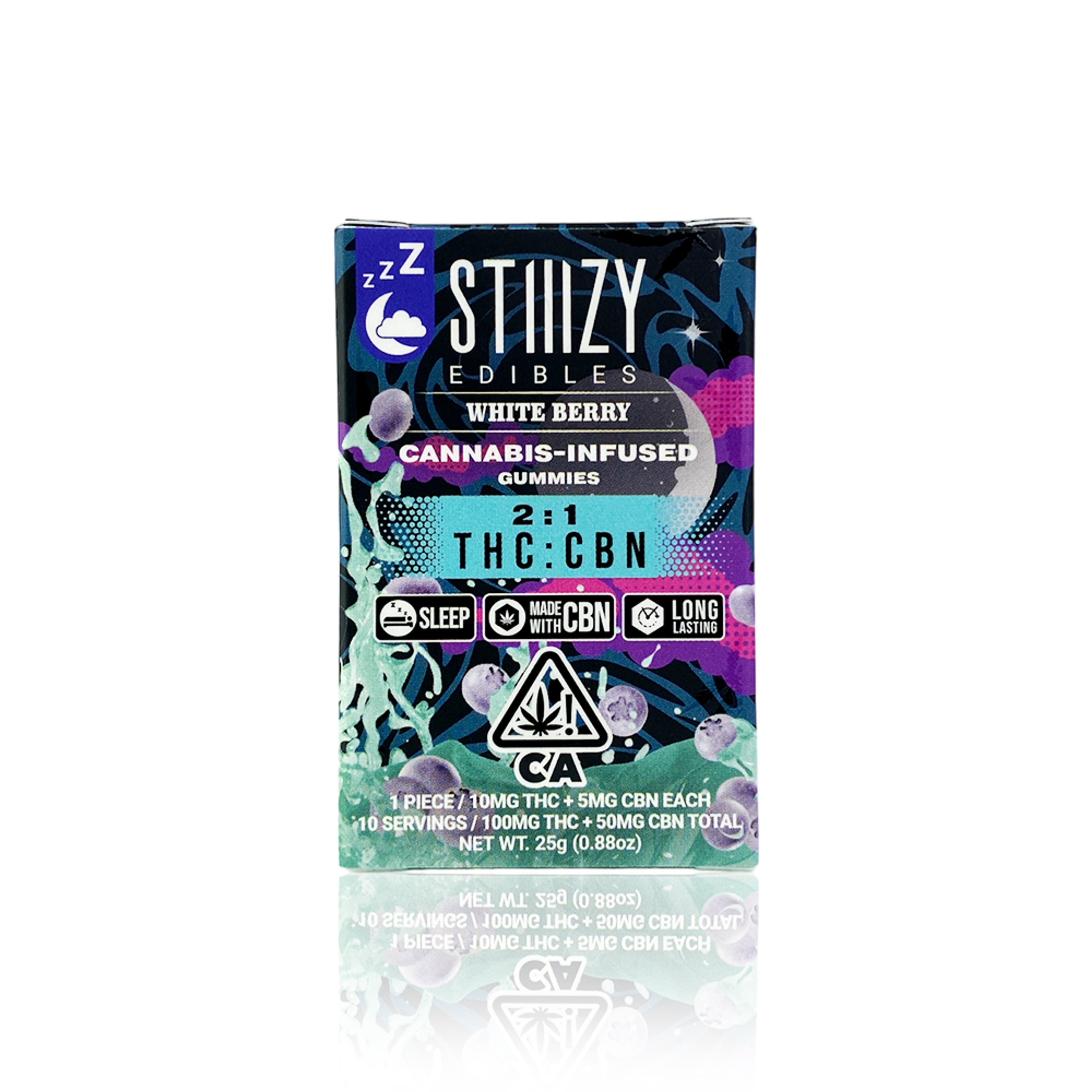 WHITE BERRY CBN 2:1 100MG - STIIIZY - - $12 - Edibles