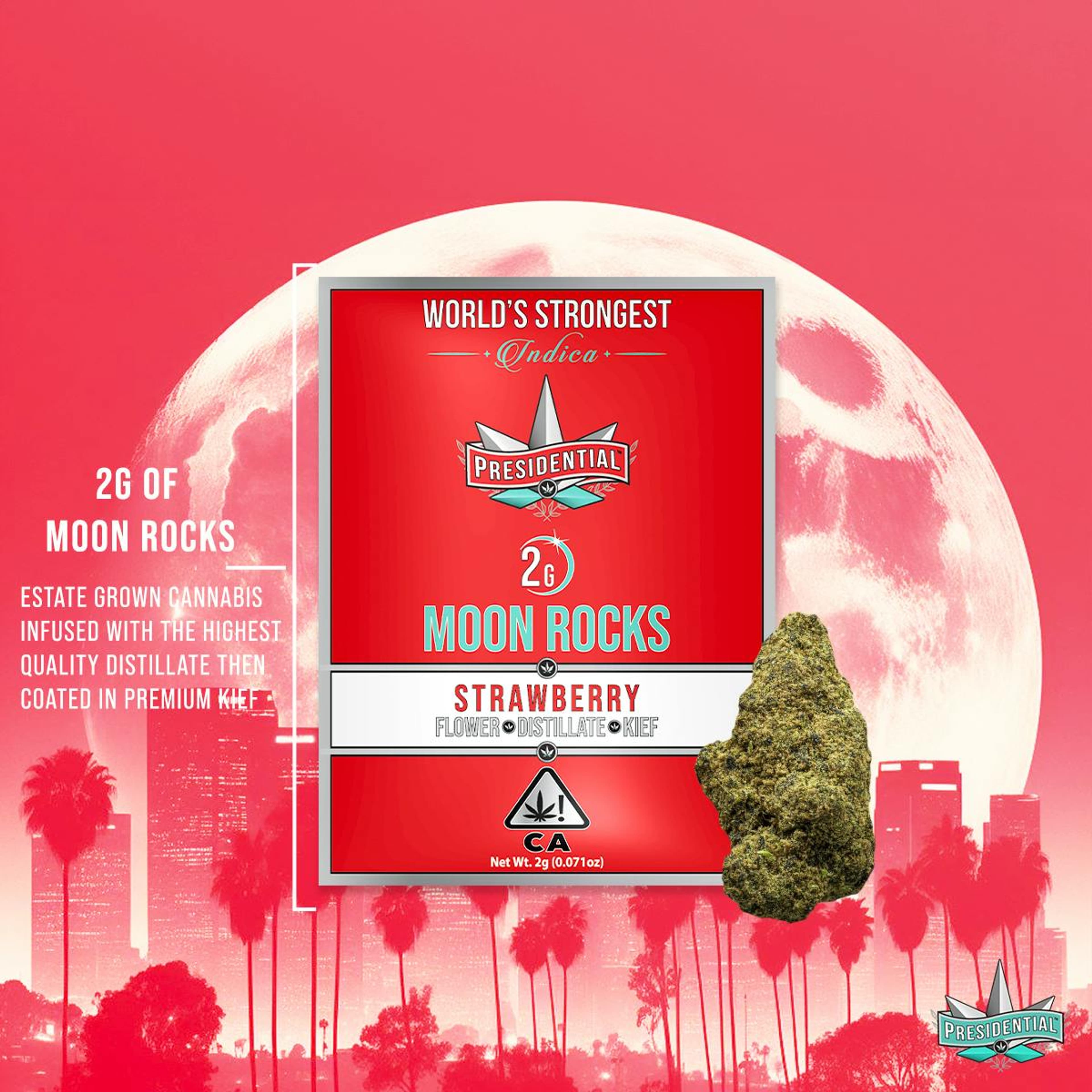 Strawberry Moon Rocks - 2g - Presidential - - $32 - Flower