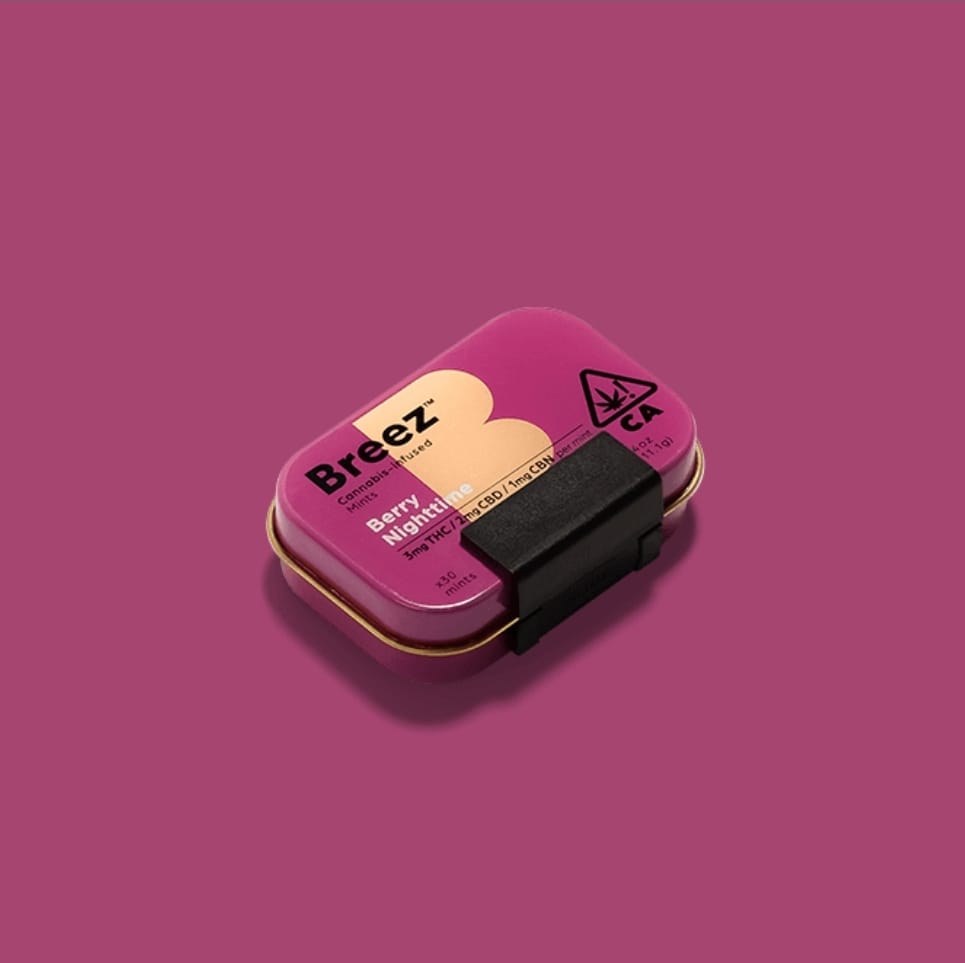 Berry Nighttime THC/CBN Mints - Breez -  - $29.99 - Edibles