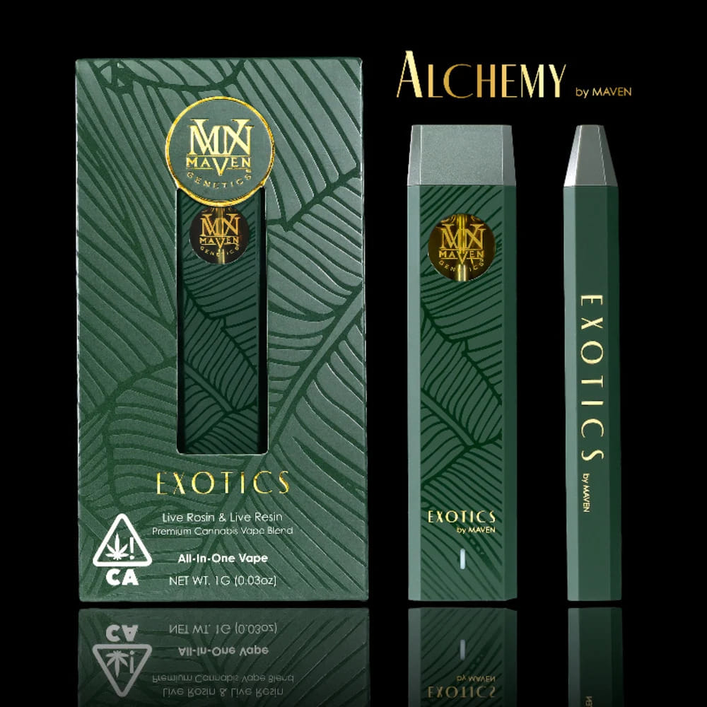 Alchemy Exotics All-In-One Vape - Maven Genetics - Gram - $54 - All-in-Ones