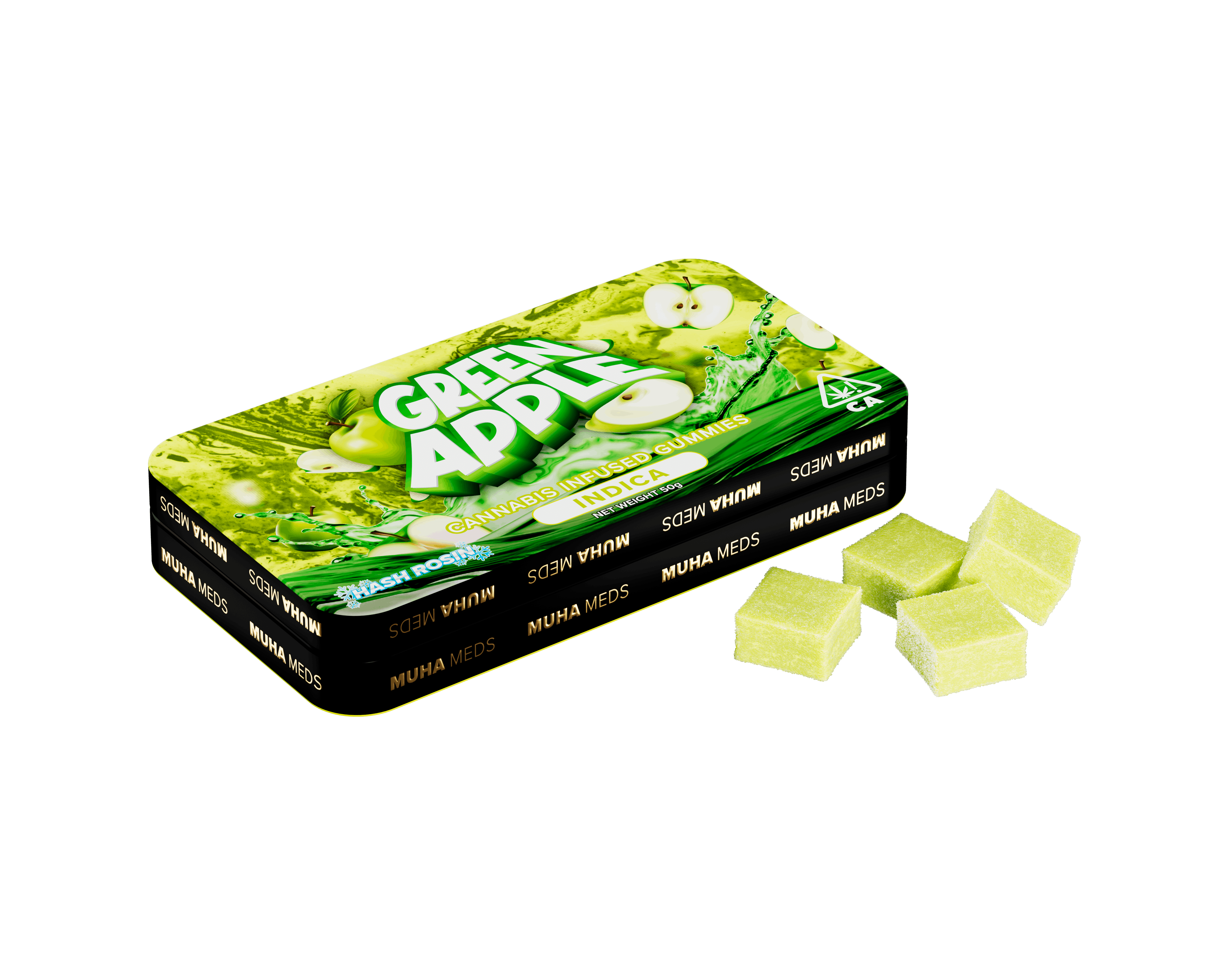 Muha Meds Gummies | Green Apple - Indica - Muha Meds -  - $14 - Edibles