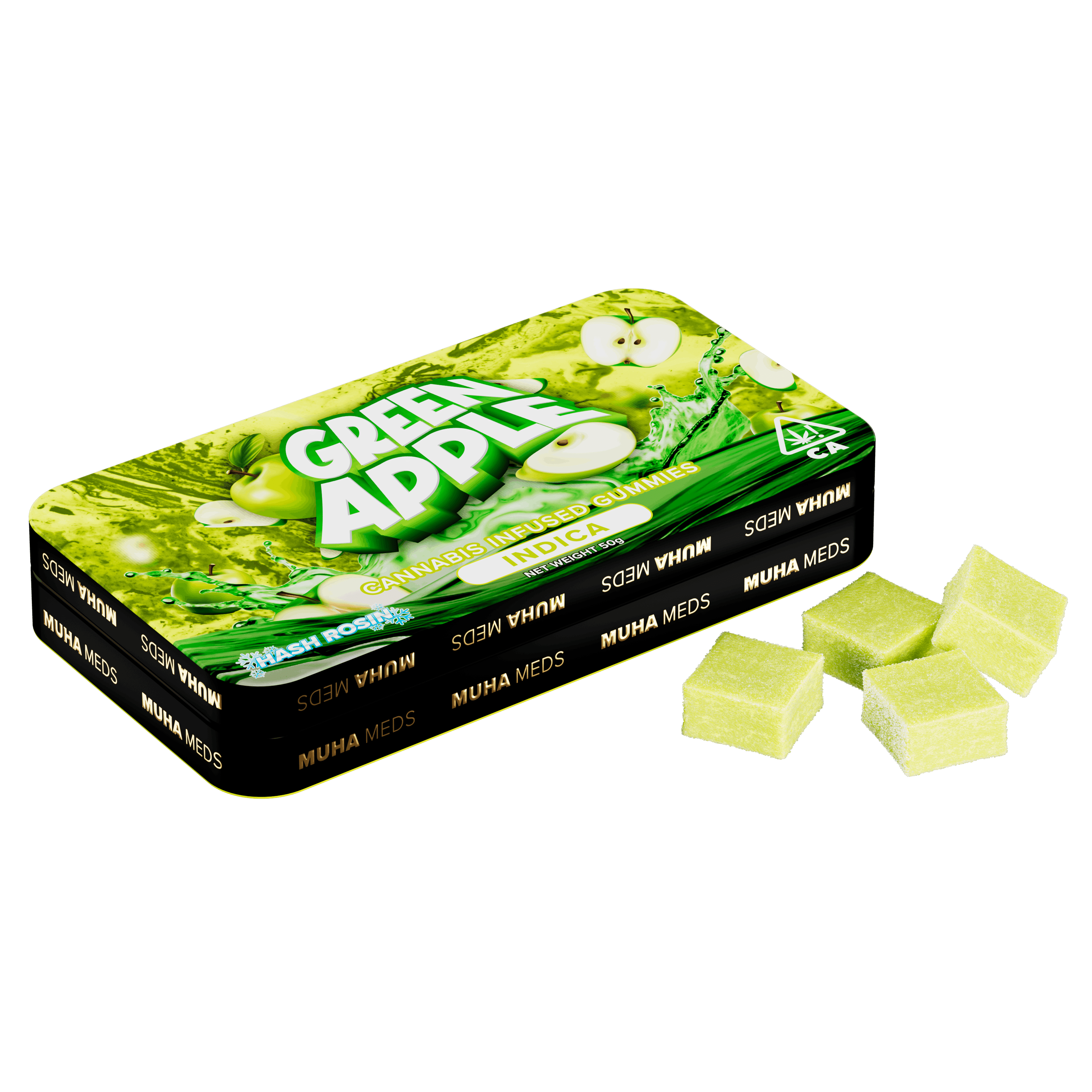 Green Apple Hash Rosin Gummies - MUHA MEDS - - $10.75 - Edibles
