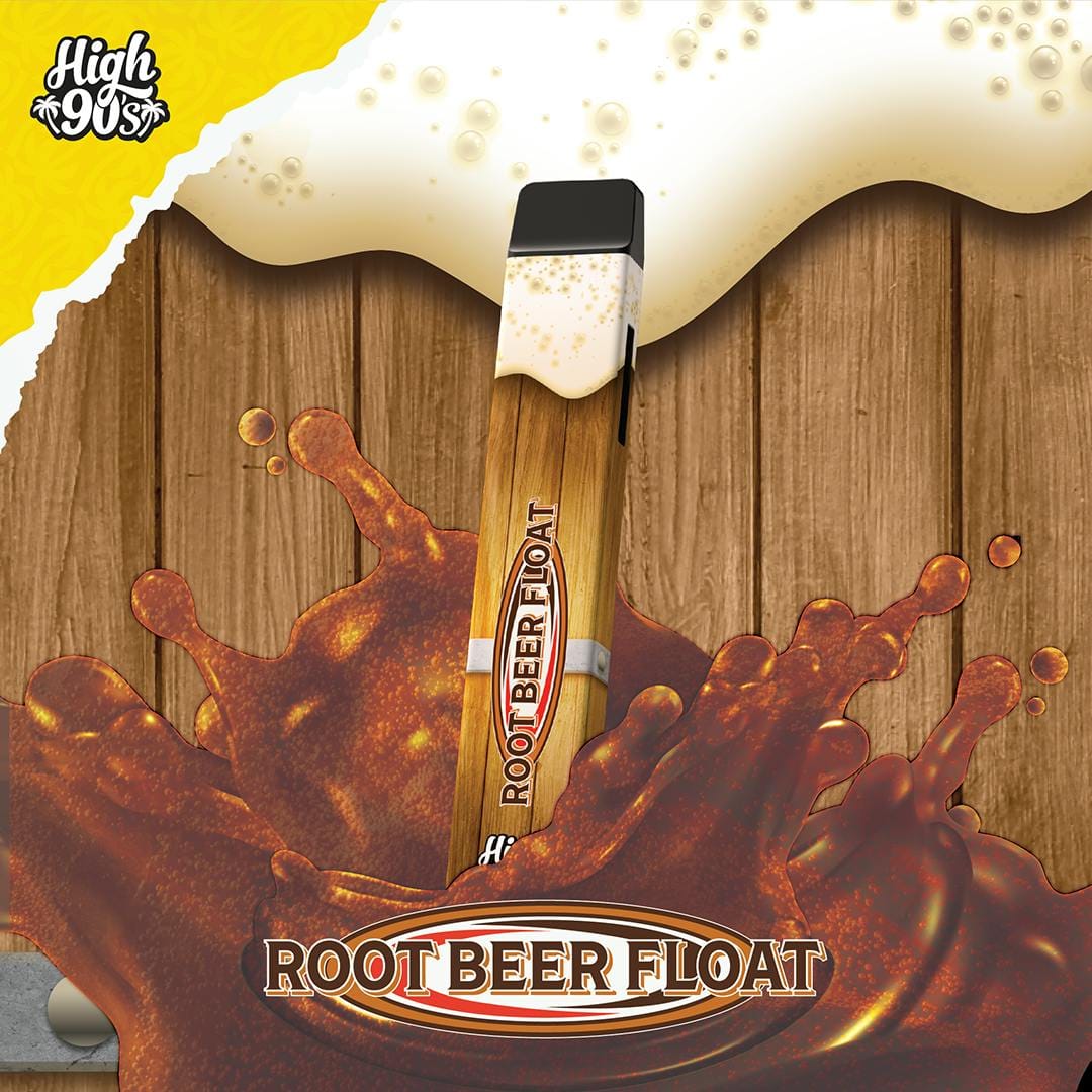 High 90s : Root Beer Float 1g All-In-One Vape - HIGH 90s - High 90s : Root Beer Float 1g All-In-One Vape - $34 - Vape Pens
