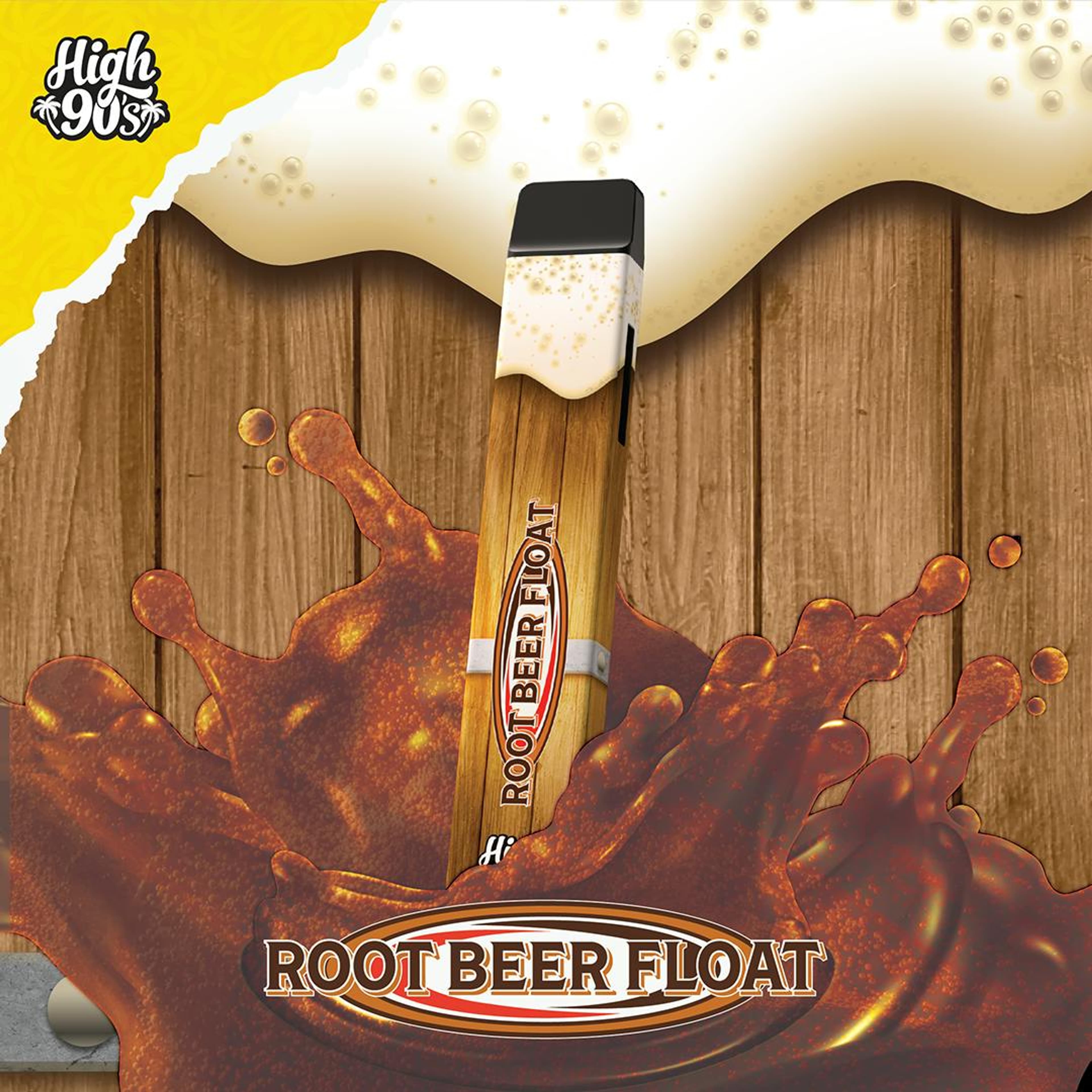 High 90s : Root Beer Float 1g All-In-One Vape - HIGH 90s - High 90s : Root Beer Float 1g All-In-One Vape - $34 - Vape Pens