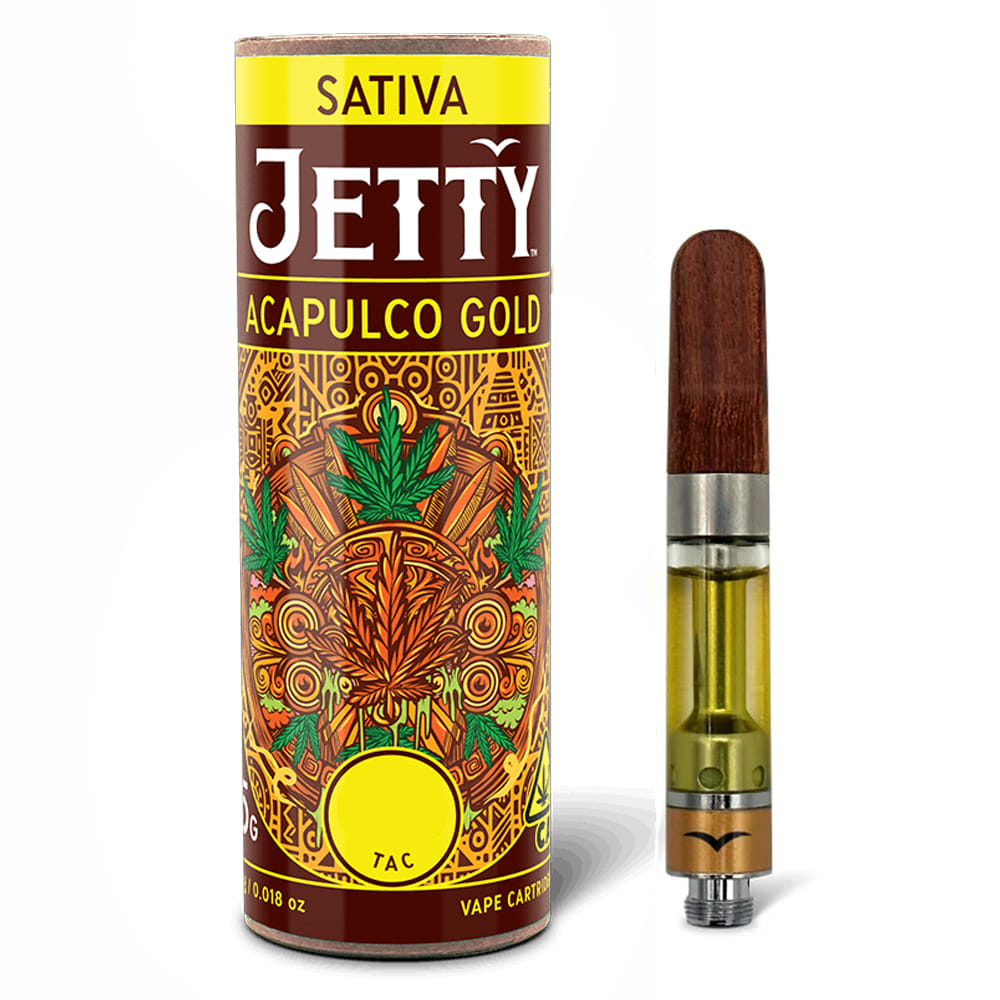 Acapulco Gold (S) High THC 1g Cartridge **SPECIAL PRICING** - Jetty - Acapulco Gold  (S) High THC - $24 - Vape Cartridge