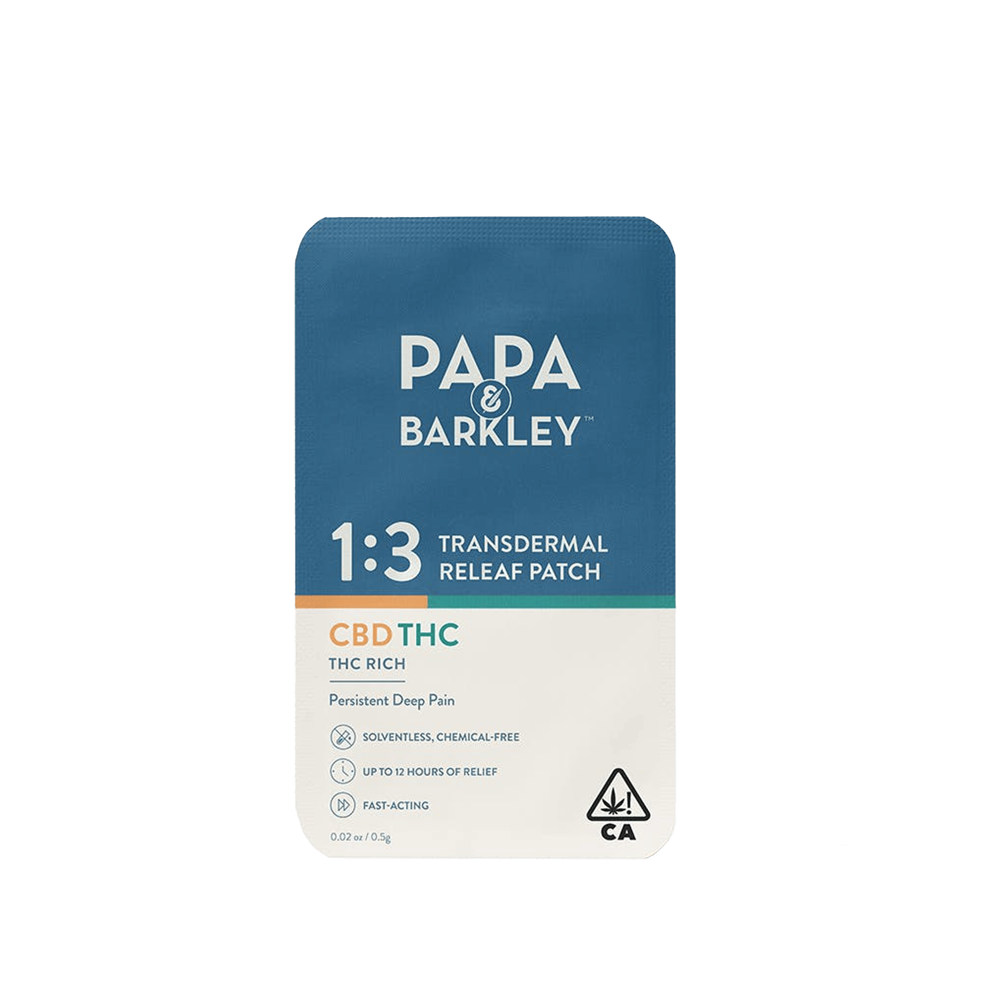 Releaf Patch 1:3 - CBD:THC - Papa & Barkley - 1 Patch - $14.99 - Topicals