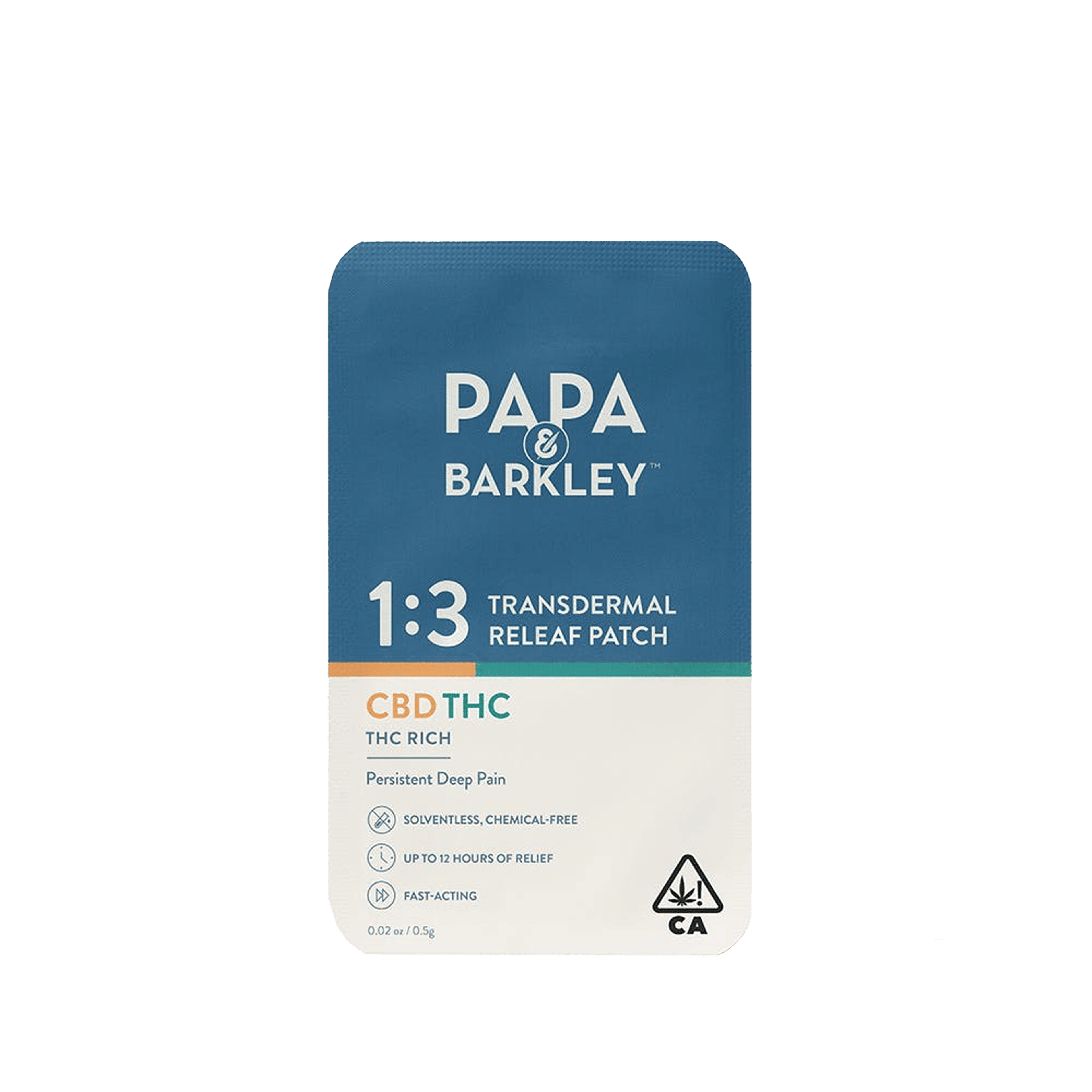 Releaf Patch 1:3 - CBD:THC - Papa & Barkley - 1 Patch - $14.99 - Topicals
