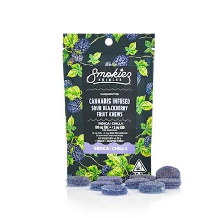 SOUR BLACKBERRY GUMMIES | INDICA | SMOKIEZ