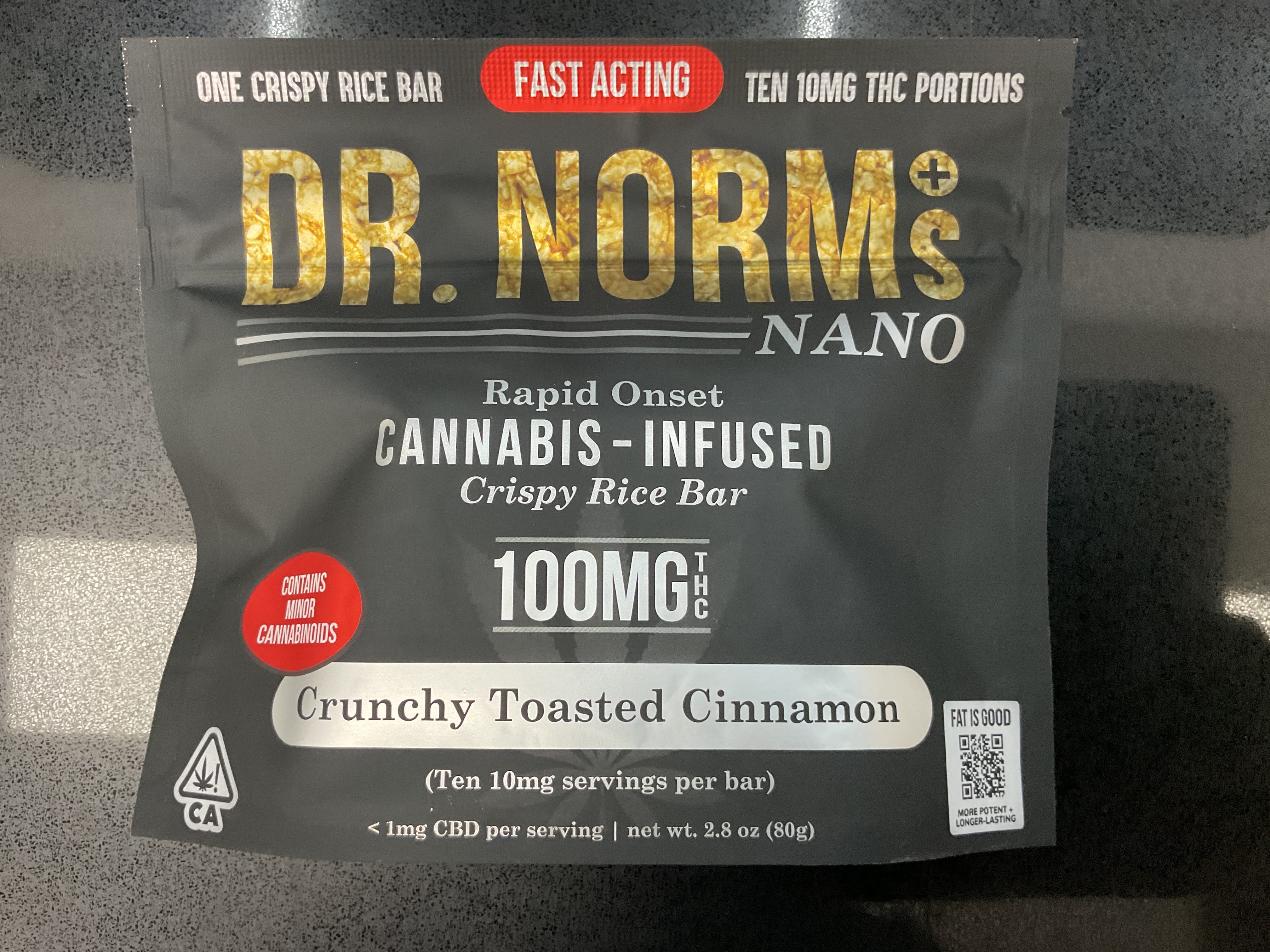 Dr. Norm's- 100mg NANO RKT Cinnamon Toast Crunch - Dr. Norm's - Dr Norm Nano Cinnamon Toast - $20 - Edibles