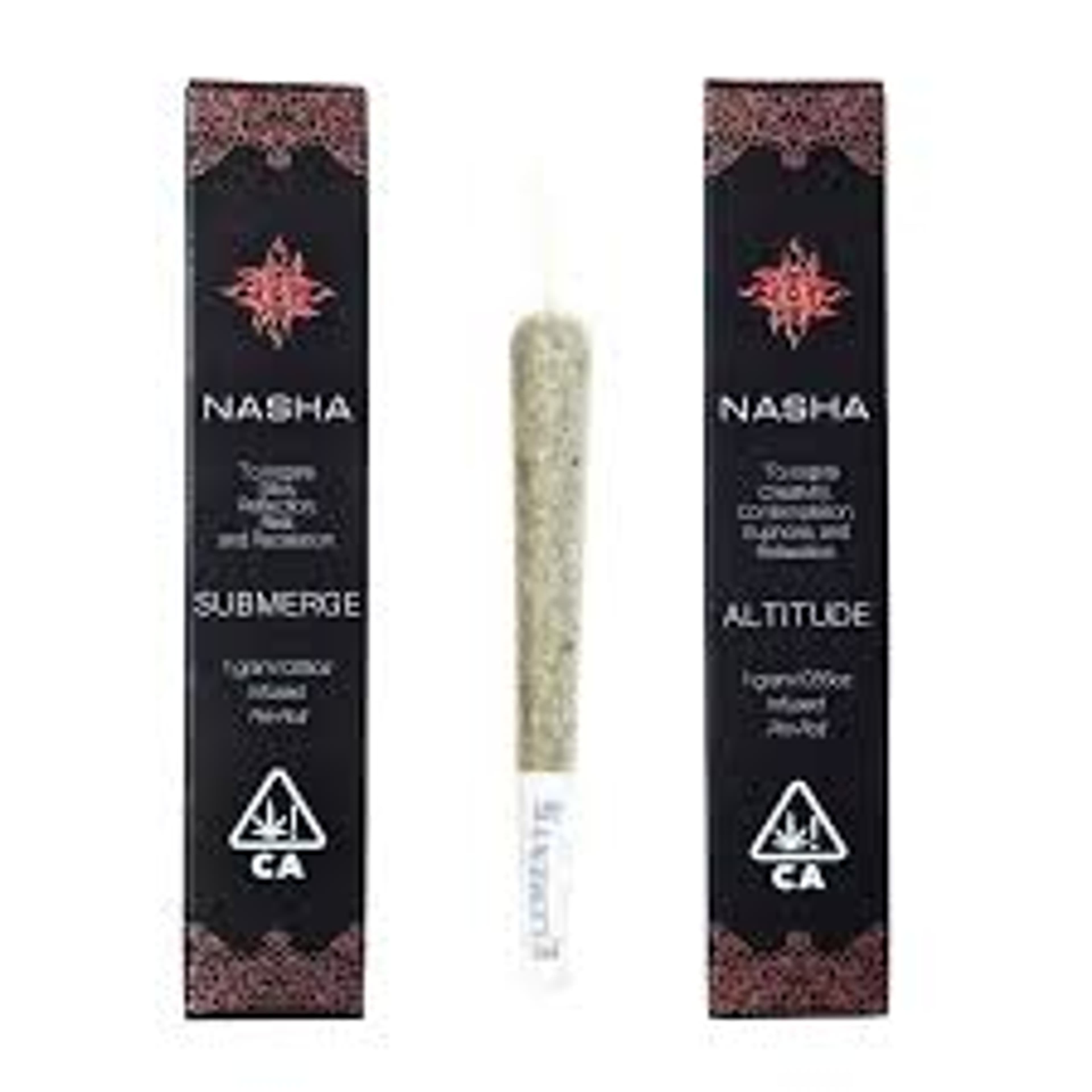 Hash Infused Pre-roll - Nasha - S: Clementine x Moroccan Peaches - $14 - Pre-Rolls