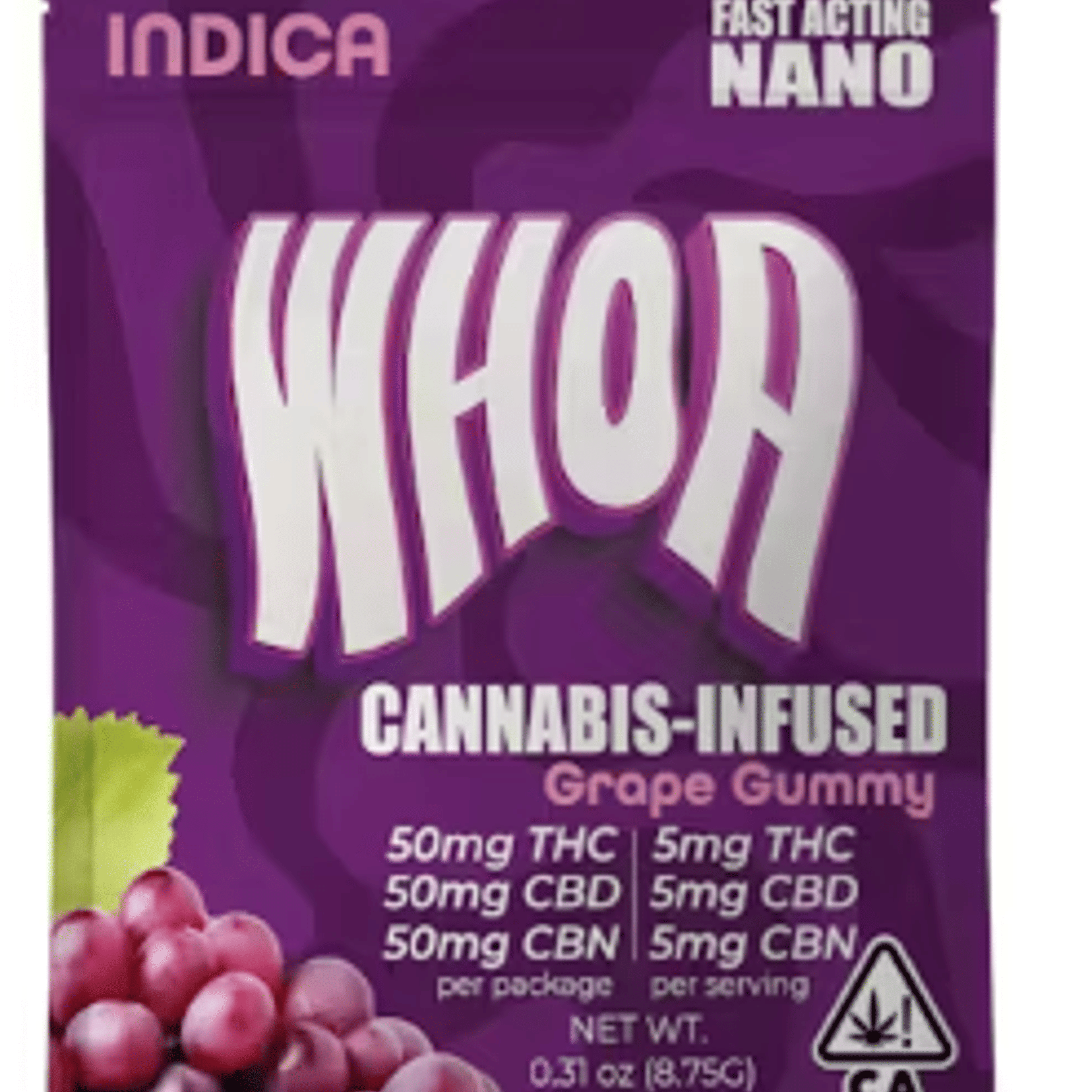 Grape CBN 1:1:1 Gummy - 50ct - 50mg - WHOA - - $4 - Edibles
