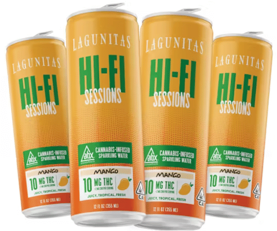 Mango THC Sparkling Water (4-pack)