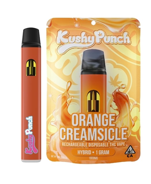 Kushy Punch DISPOPSIBLE Vape 1g Hybrid Orange Creamsicle