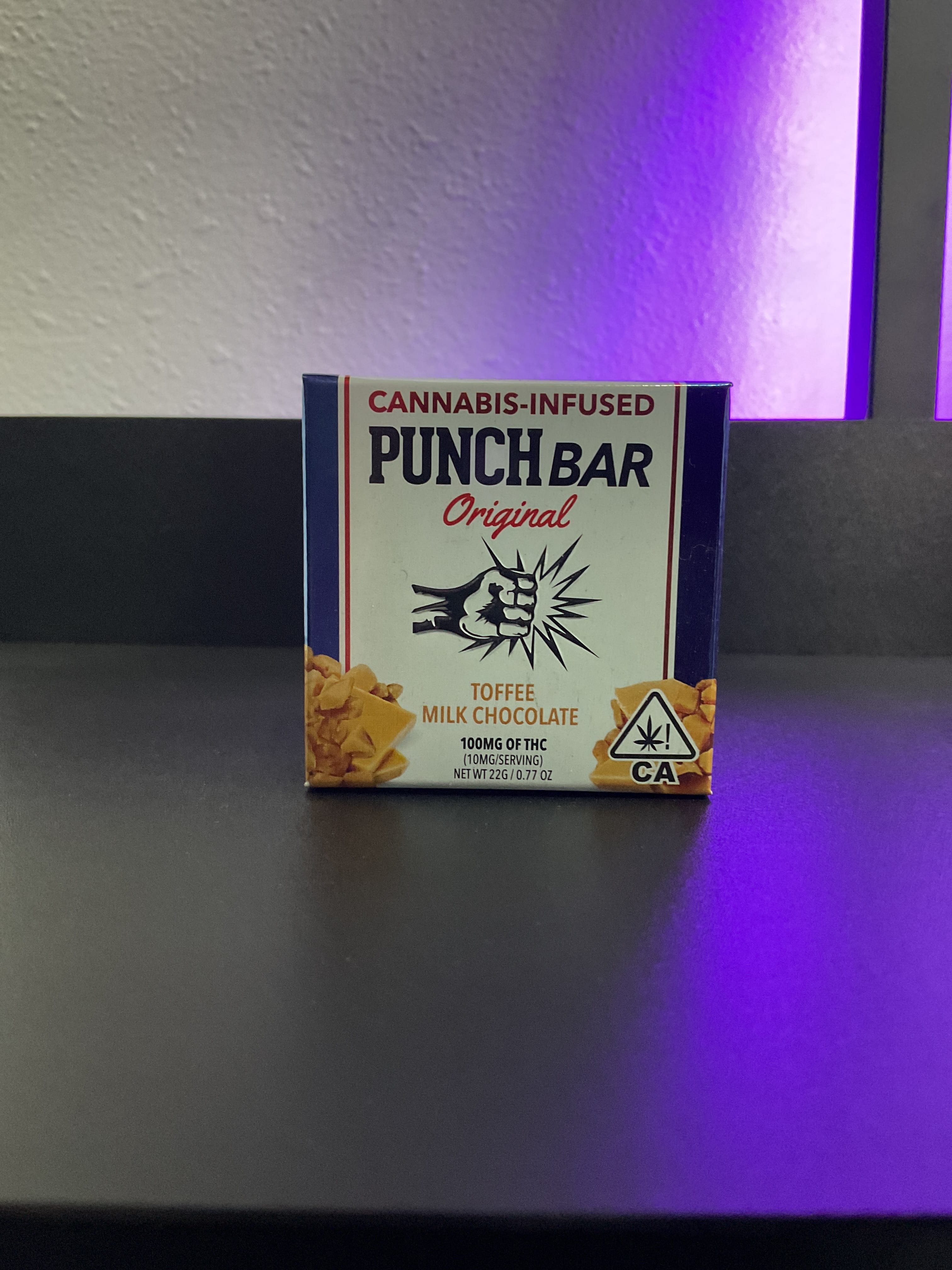 Punch Edibles - 100mg PunchBar - Toffee Milk Chocolate - Punch Edibles & Extracts - PunchBar - Toffee Milk Chocolate - $11 - Edibles