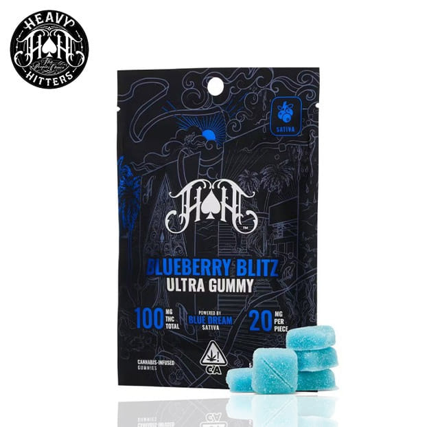 Heavy Hitters - Blueberry Blitz Gummies - 100mg - Heavy Hitters -  - $16.99 - Edibles