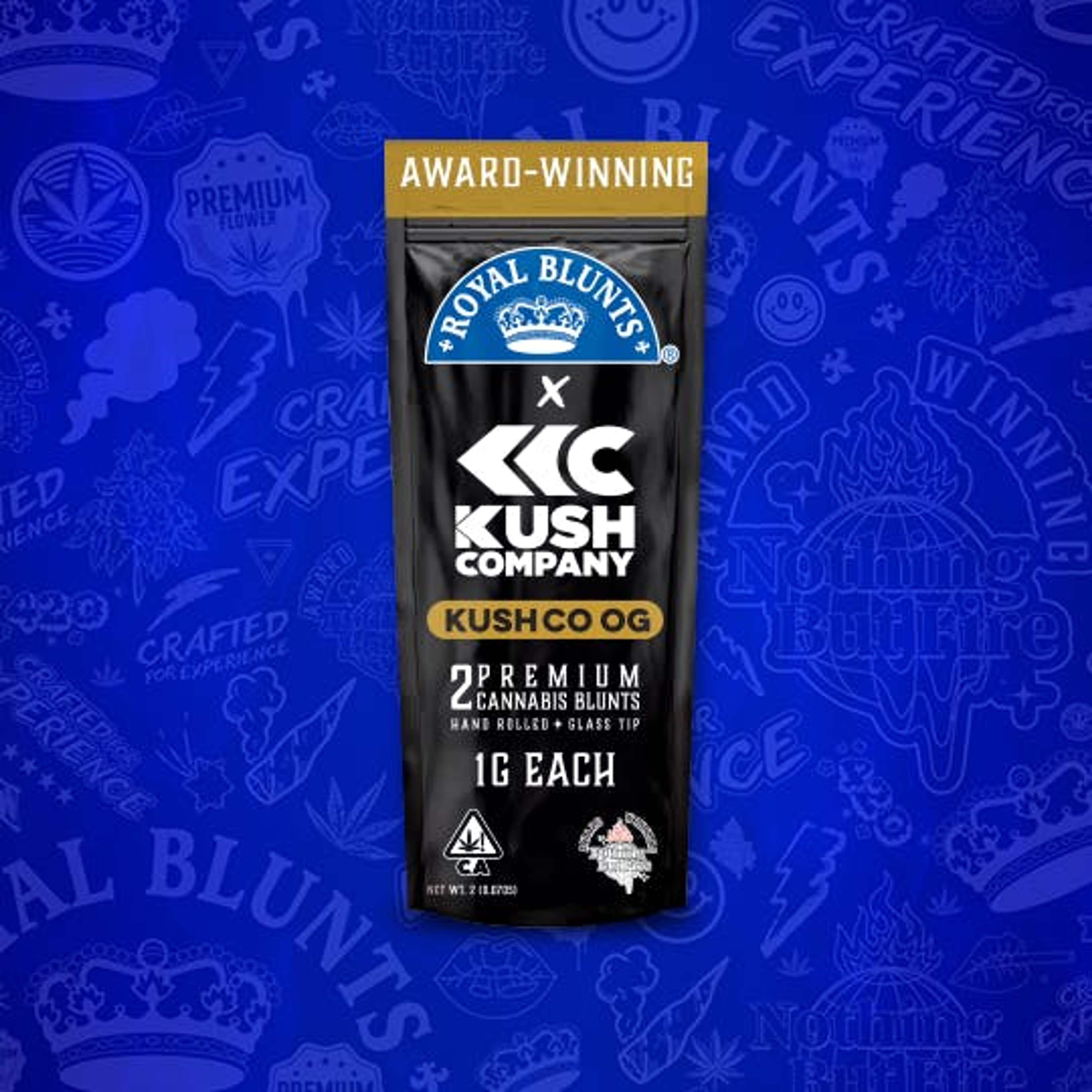 Royal X Kush Co OG 1 gram 2 pack - Royal Blunts - Royal X Kush Co OG 1 gram 2 pack - $20 - Pre-Rolls