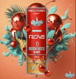 Cherry Gelato | Rove x Presidential Moon Rock Blunt - 1.5g - Presidential -  - $25 - Infused Pre-Rolls