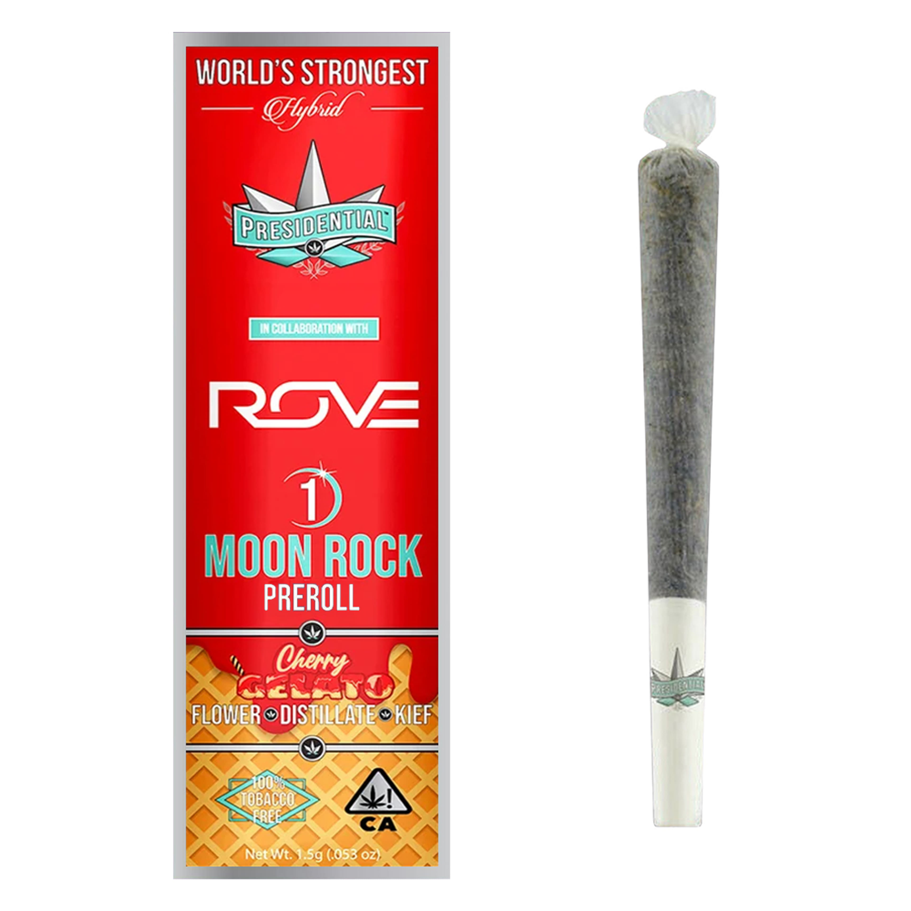 Cherry Gelato (I) Moon Rock Preroll 1g - Presidential - Cherry Gelato (I) - $11.90 - Pre-Rolls