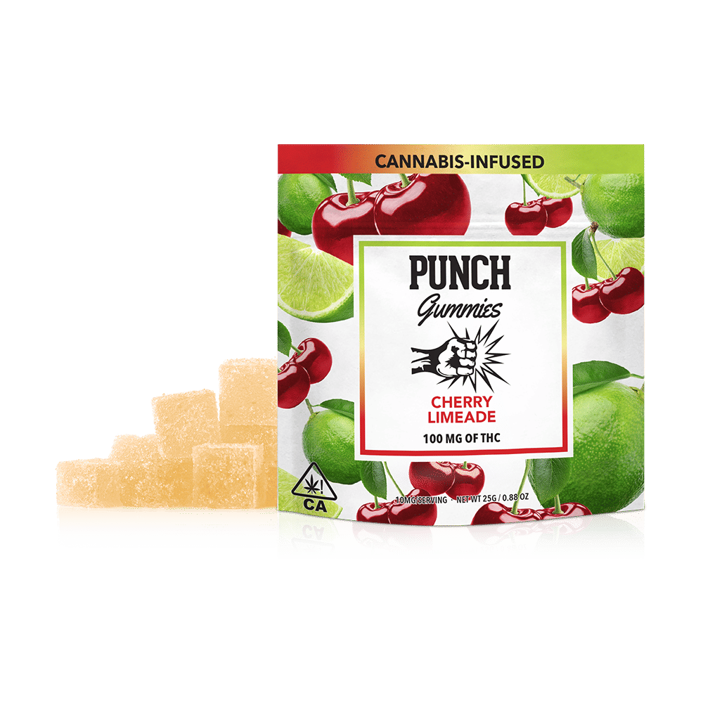 Cherry Limeade 100MG Gummies - Punch -  - $6.50 - Edible