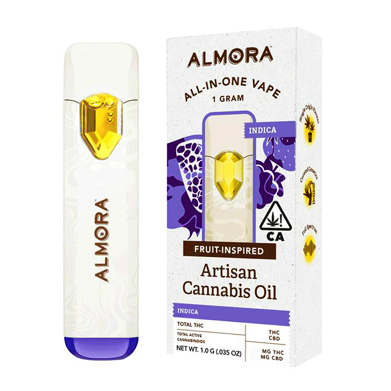 Grape Ape (I) Fruit AIO - 1g - Almora - Grape Ape (I) - $28.64 - Cartridges