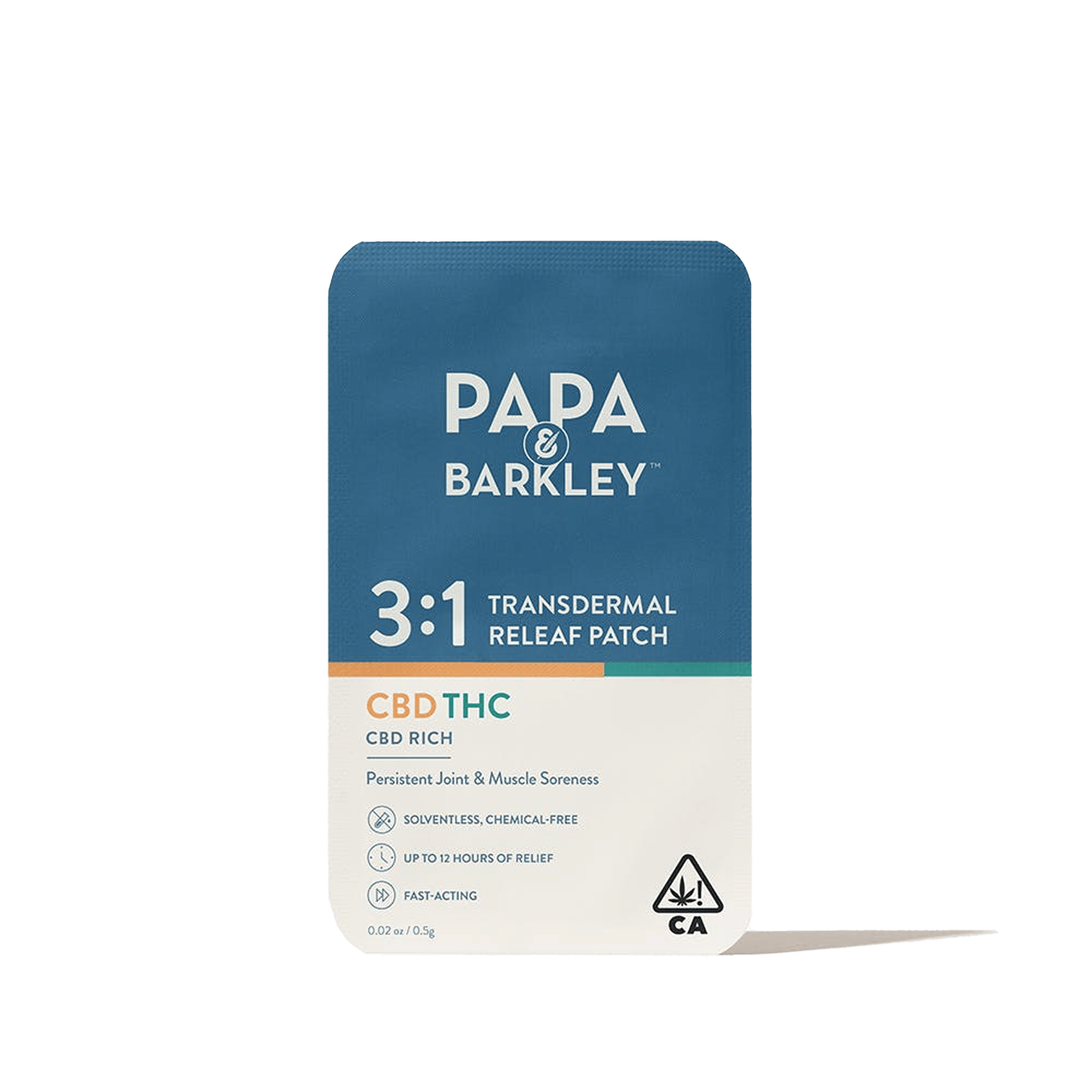 Releaf Patch 3:1 - CBD:THC - Papa & Barkley - 1 Patch - $14.99 - Topicals