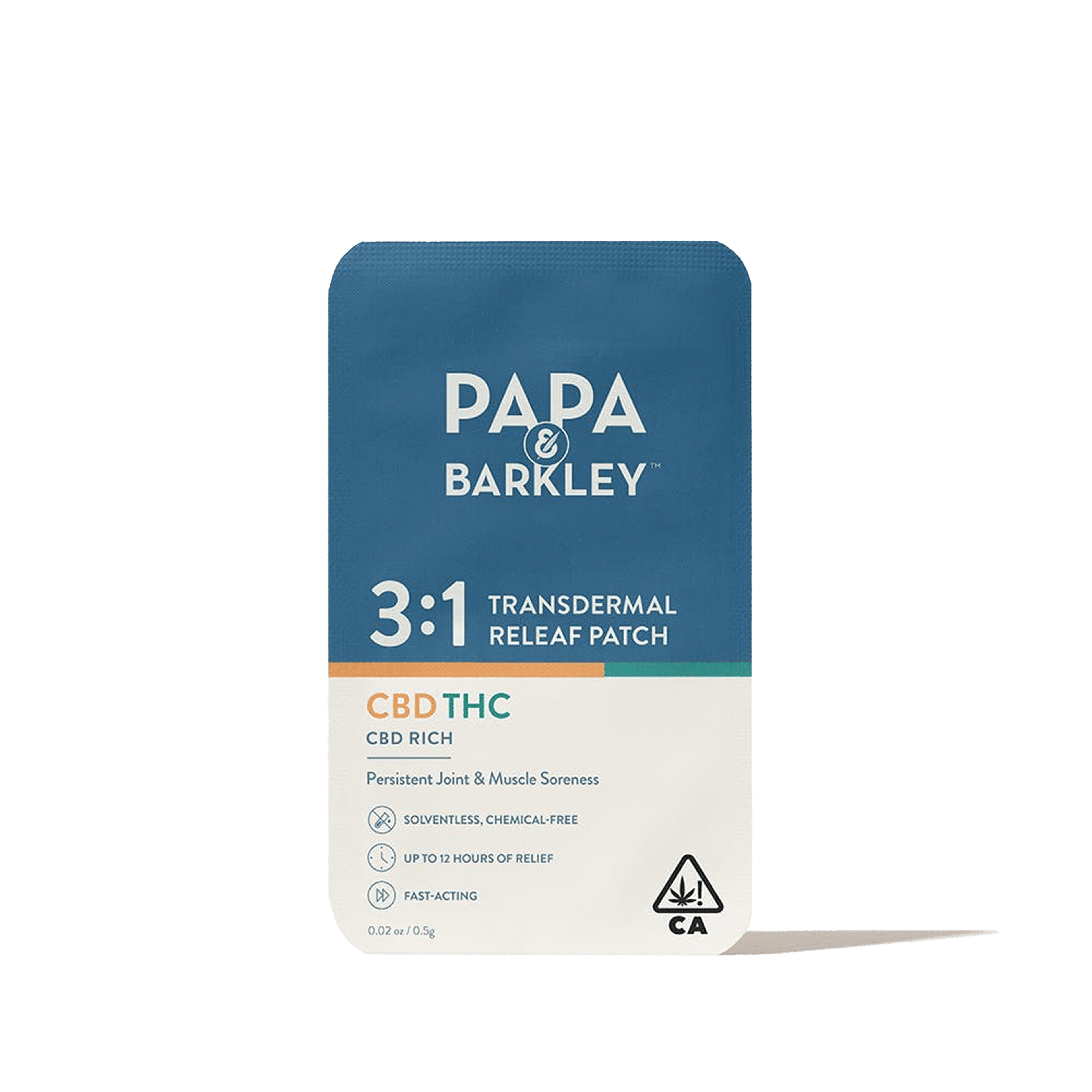 Releaf Patch 3:1 - CBD:THC - Papa & Barkley - 1 Patch - $14.99 - Topicals