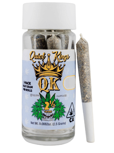 Quiet Kings 2.5G 5pk Pre Roll - Quiet Kings - Durban Haze (S) - $10.99 - Pre-Rolls