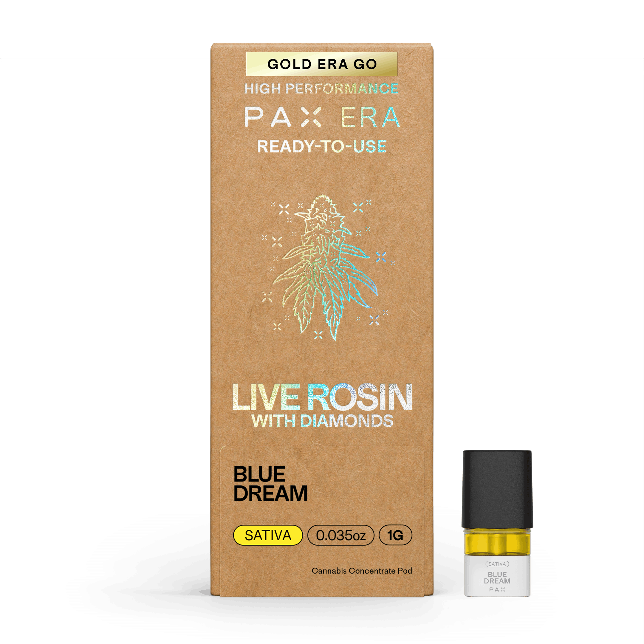 Ready to Use - Live Rosin with Diamonds Blue Dream 1g - PAX -  - $50 - Vape Pens