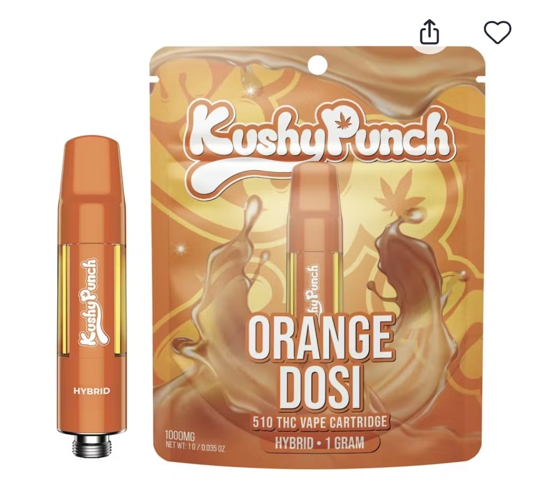 Kushy Punch Cartridge 1g Hybrid Orange Dosi -  - $39.99 - Vape
