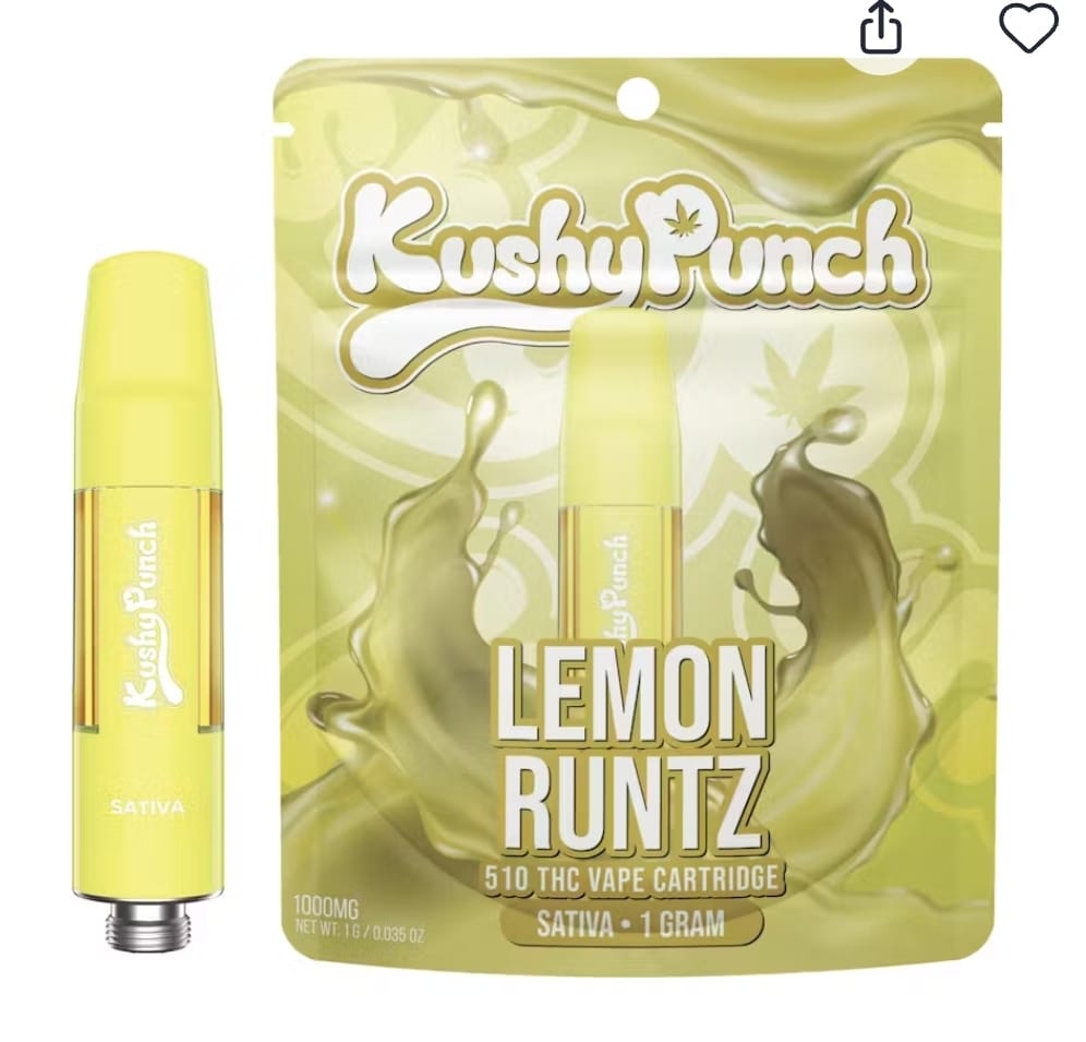 Kushy Punch Cartridge 1g Sativa Lemon Runtz -  - $39.99 - Vape