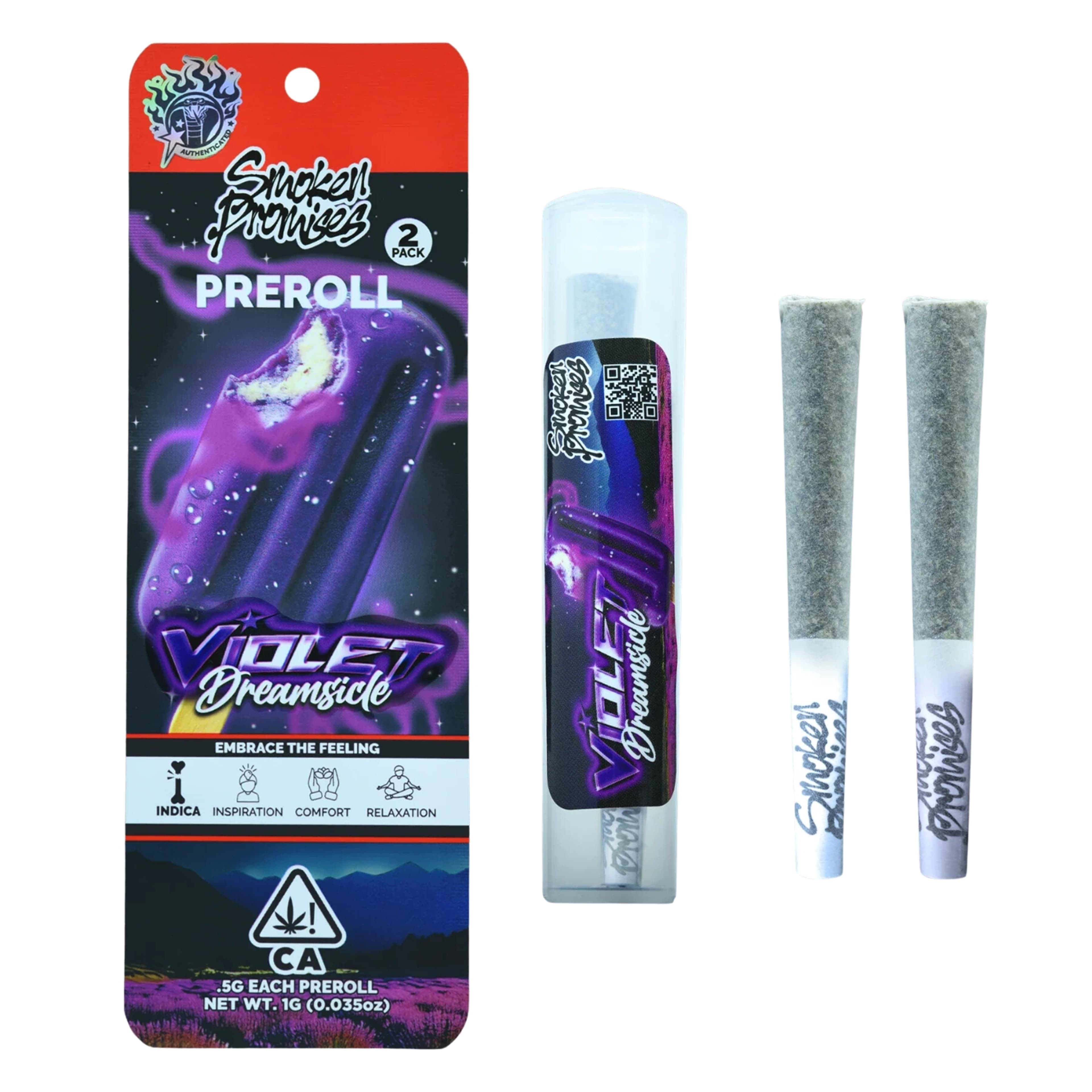 Violet Dreams 2pk Prerolls - Smoken Promises - - $9 - Preroll