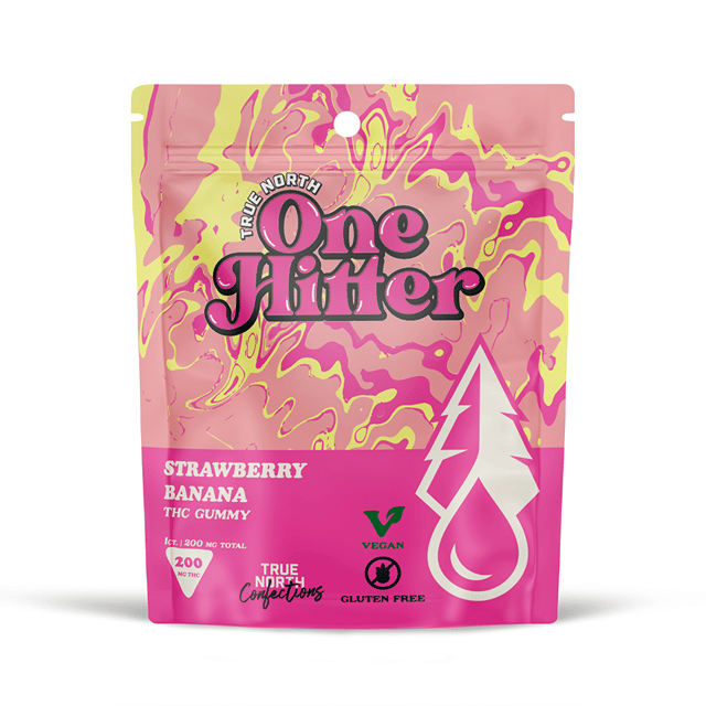 One Hitter Single Gummy 200mg - Strawberry Banana