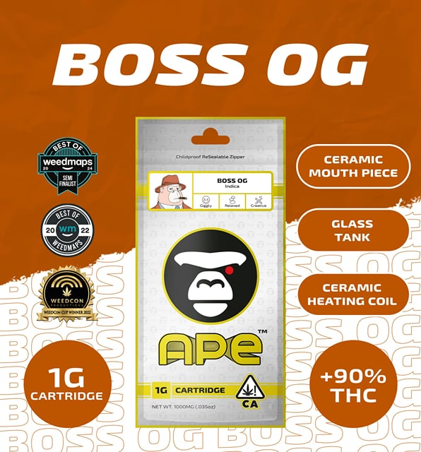 Ape - 1g Vape Cart - Boss OG