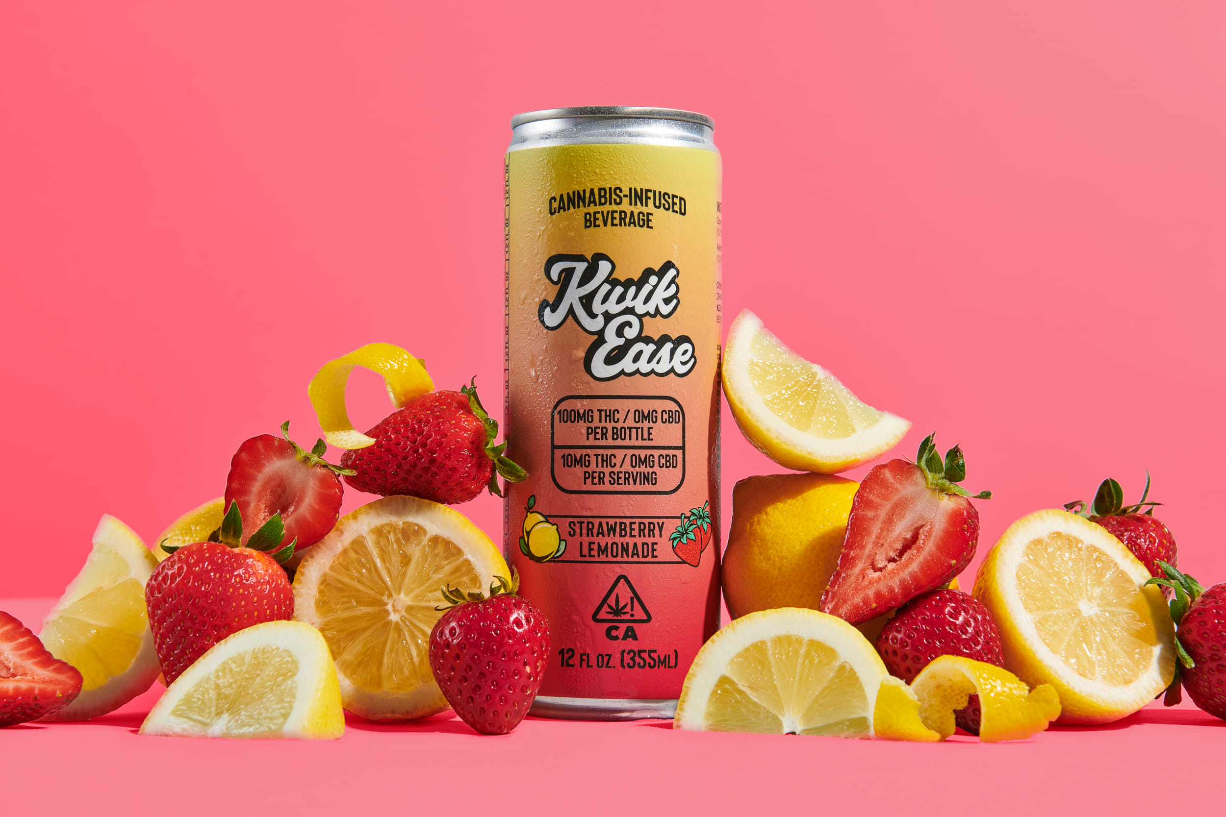 Kwik Ease Strawberry Lemonade 100 mg - Manzanita -  - $9 - Edibles