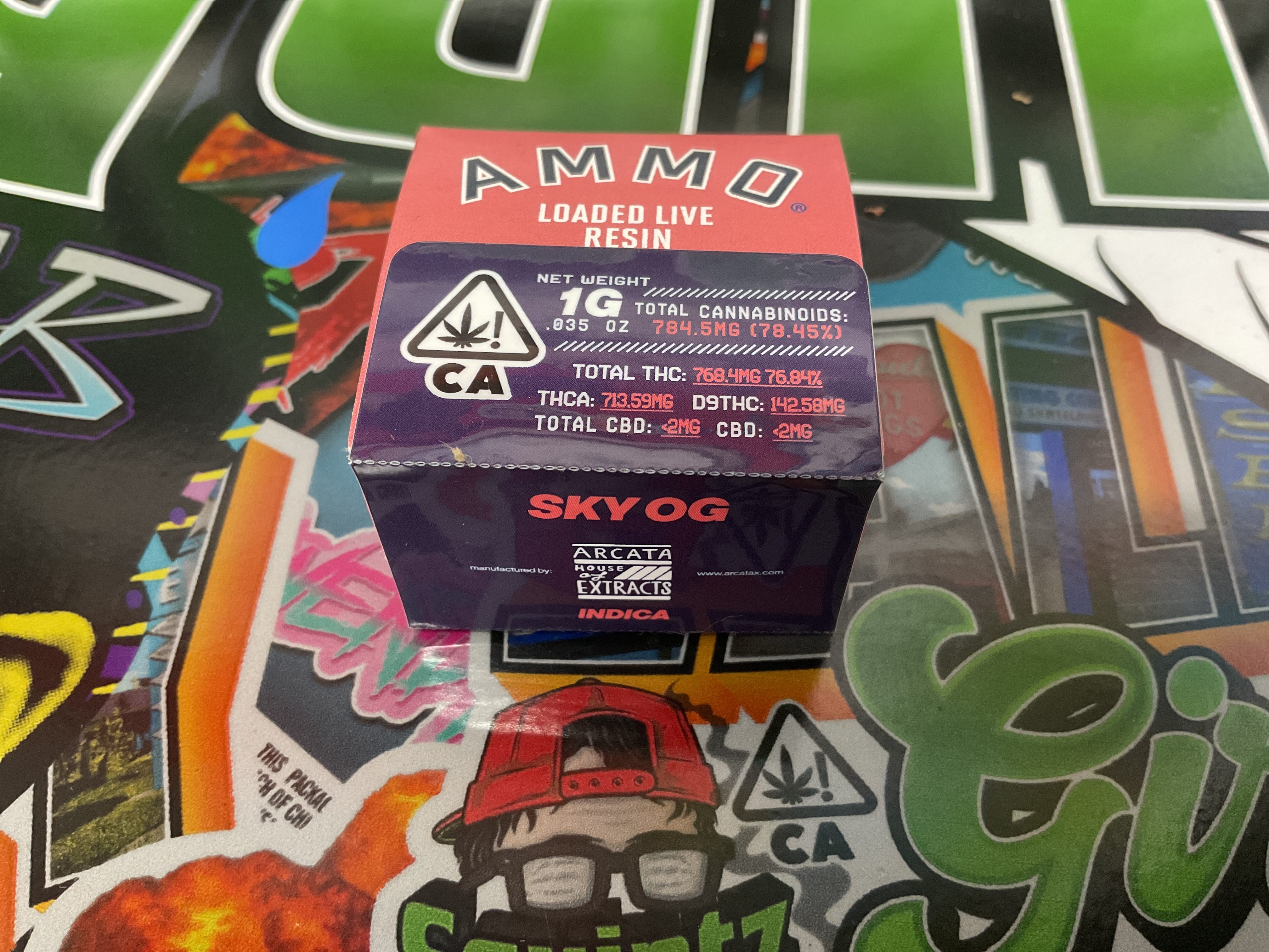 AMMO LIVE RESIN SKY OG - AMMO - AMMO LIVE RESIN SKY OG - $20 - Concentrates