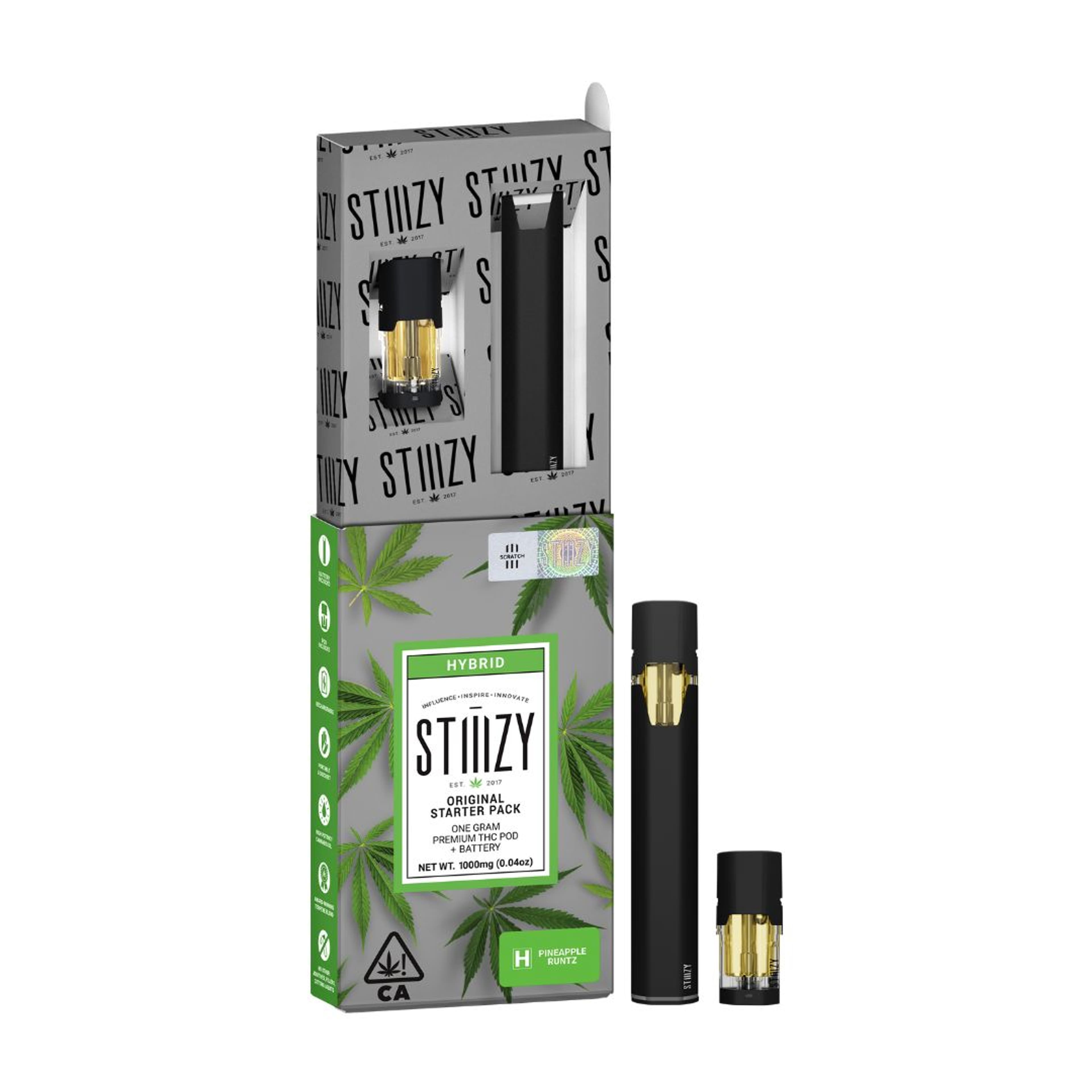 Pineapple Runtz Starter Pack - 1g Pod/Battery - Stiiizy - 1g Hybrid Pod Starter Pack - $30 - Pod System