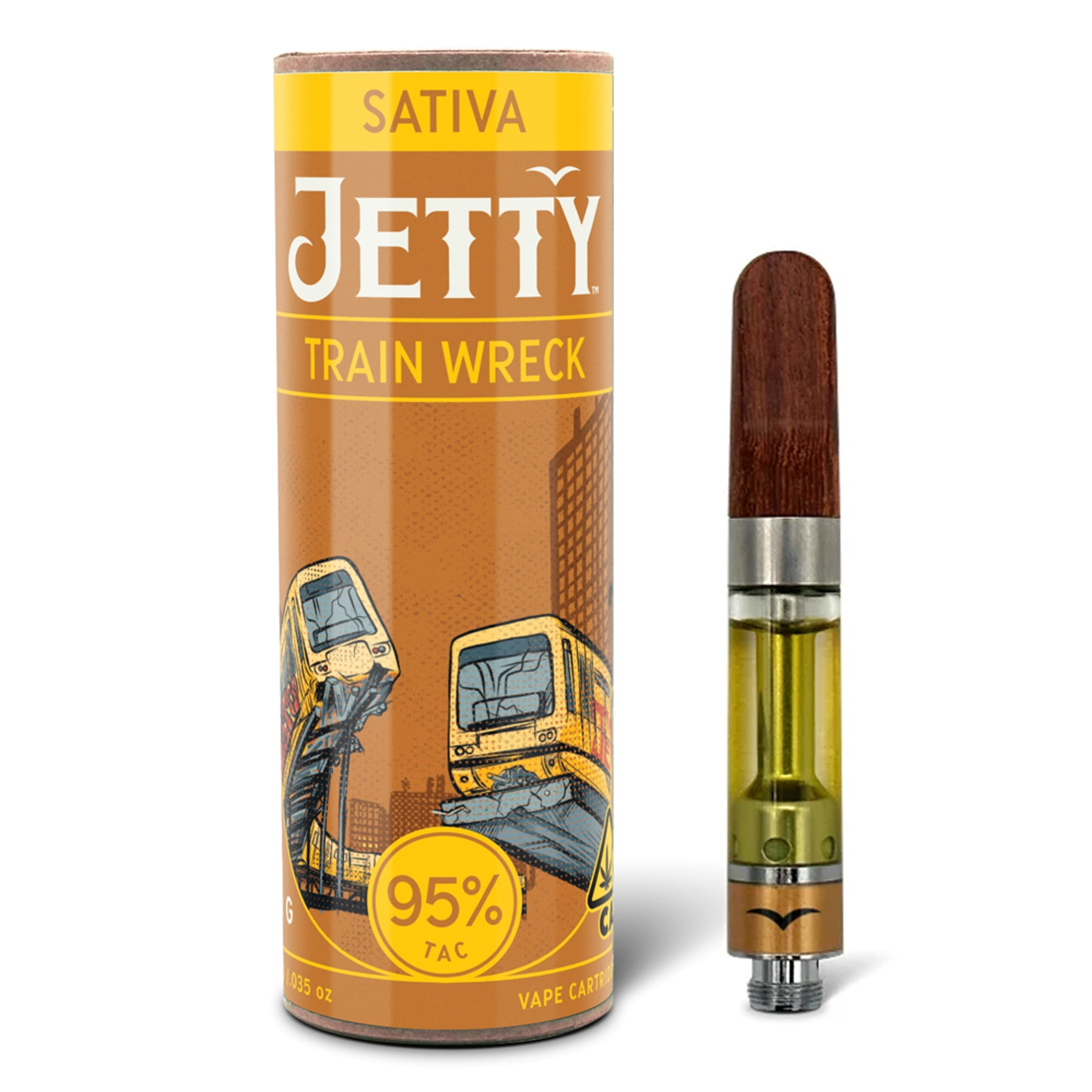 Trainwreck (S) High THC Cartridge - 1g - Jetty - Trainwreck (S) - $29.50 - Cartridges