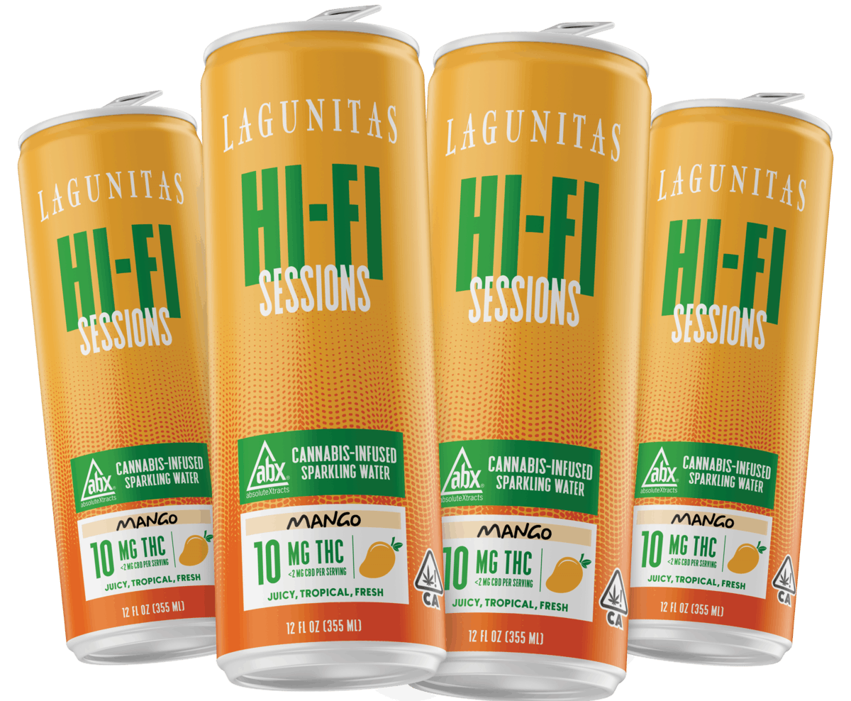 Hi-Fi Sessions - Mango 10mg THC 4-pack - Lagunitas Hi-Fi Hops -  - $22 - Drinks