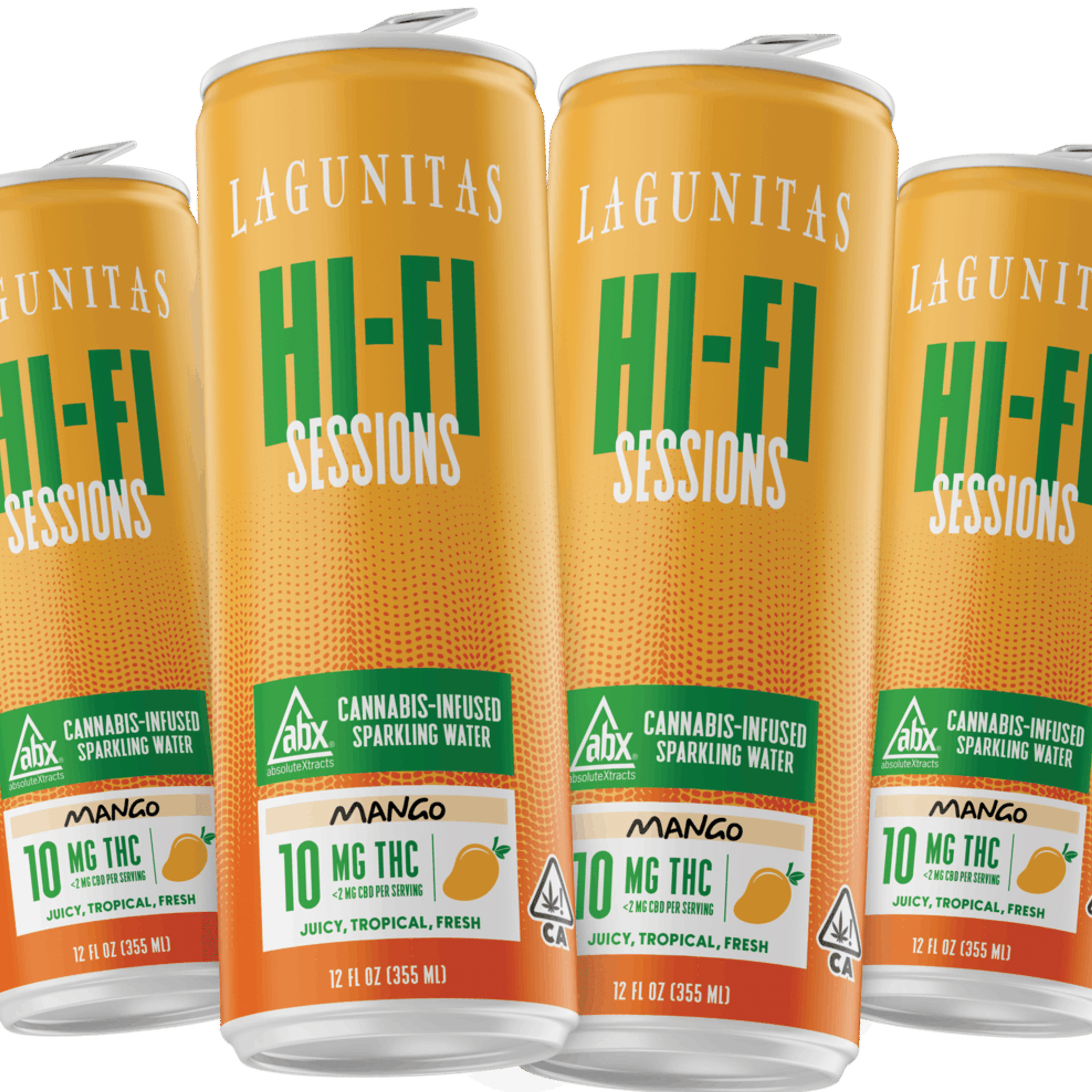 Hi-Fi Sessions - Mango 10mg THC 4-pack - Lagunitas Hi-Fi Hops - - $22 - Drinks