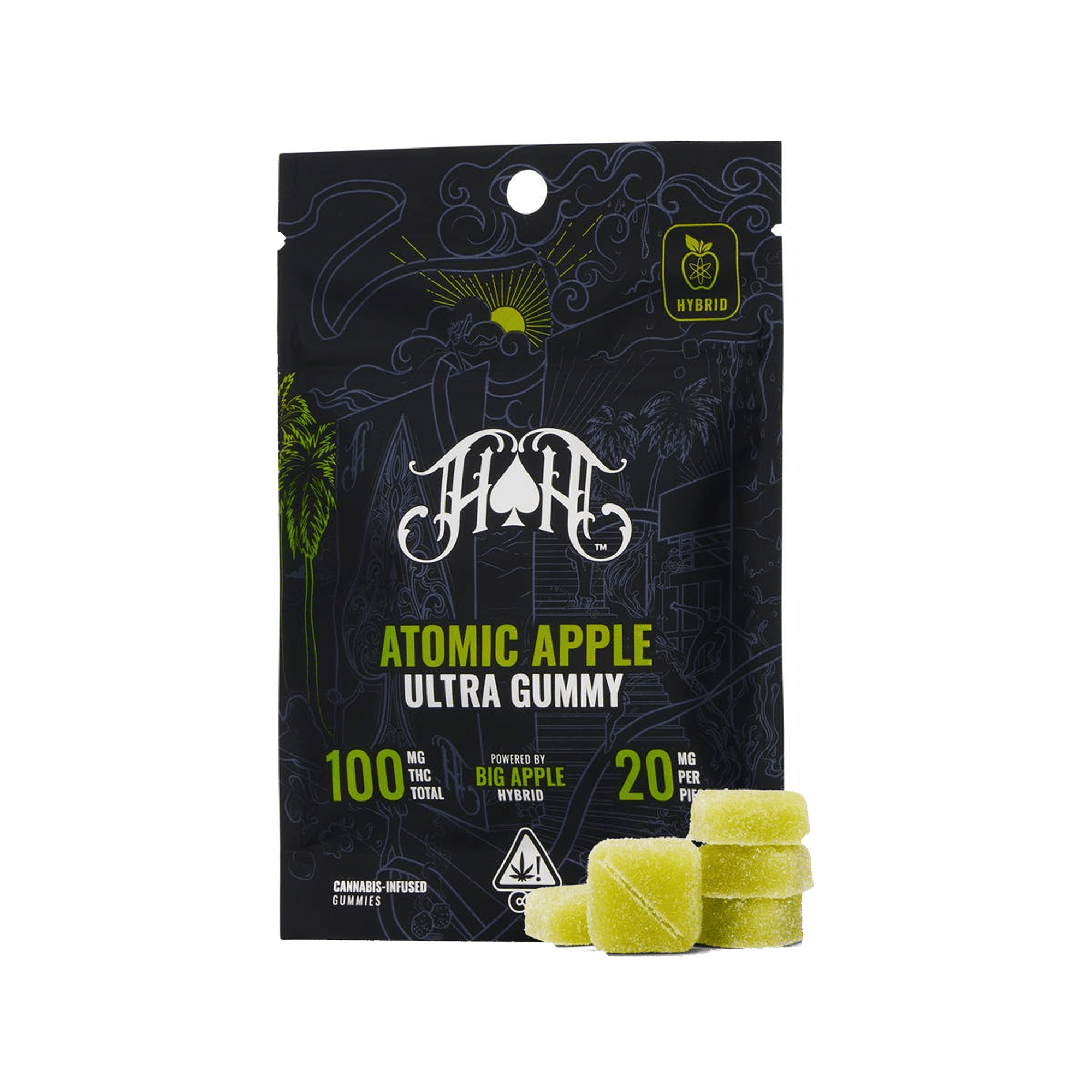 Atomic Apple - Ultra Pure Gummies - Heavy Hitters - 5 Gummies - $19.99 - Edibles