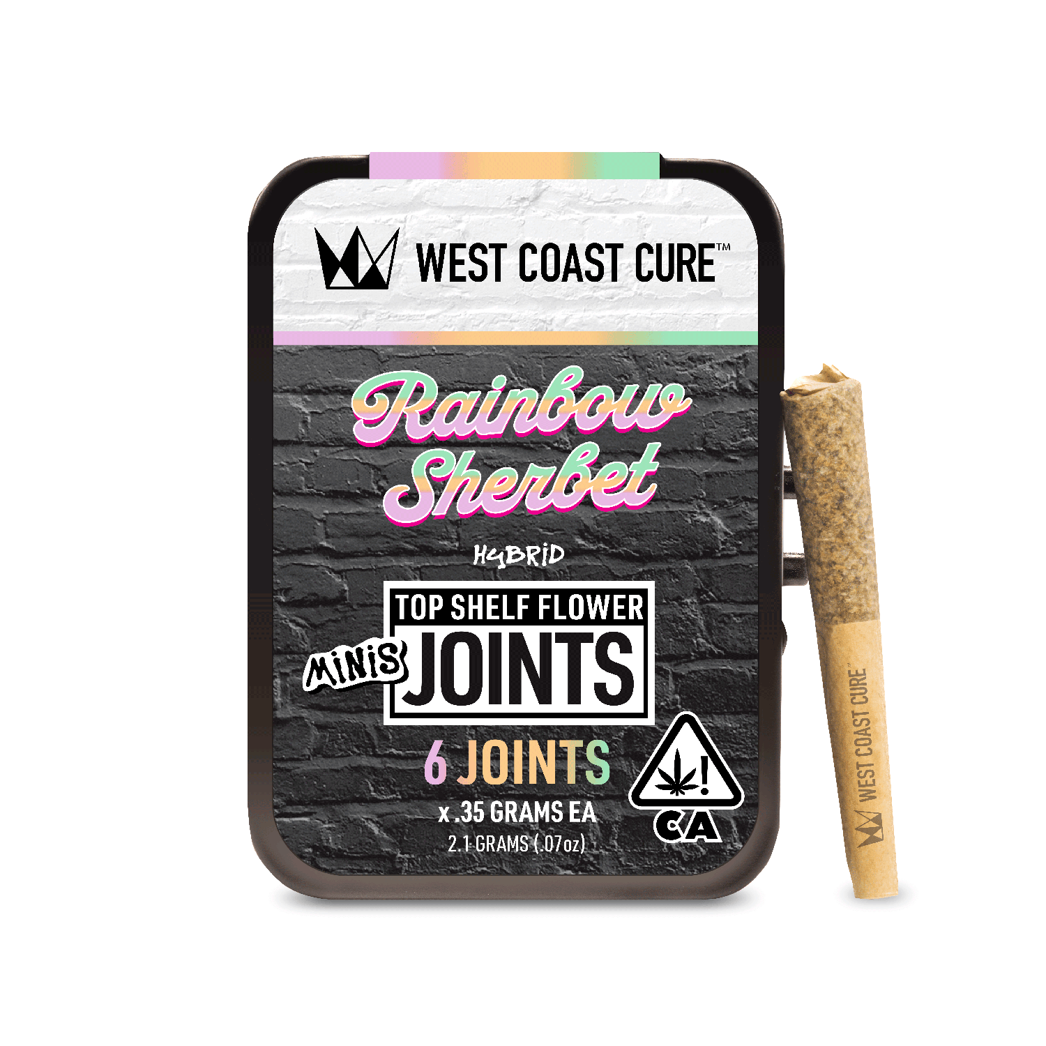 Rainbow Sherbet .35g 6pk Pre-Rolls - West Coast Cure - null - $22 - Pre-Rolls