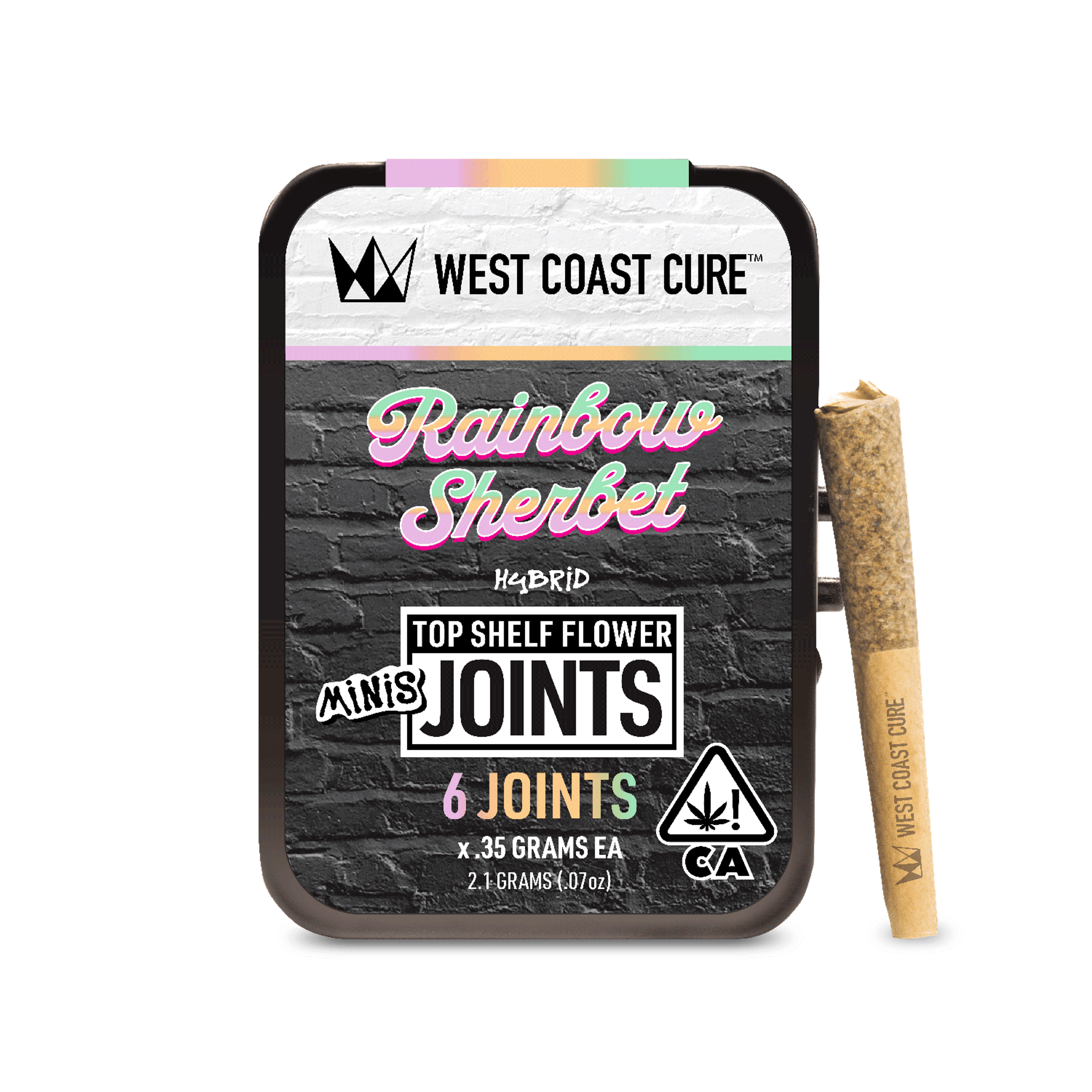 Rainbow Sherbet .35g 6pk Pre-Rolls - West Coast Cure - null - $22 - Pre-Rolls